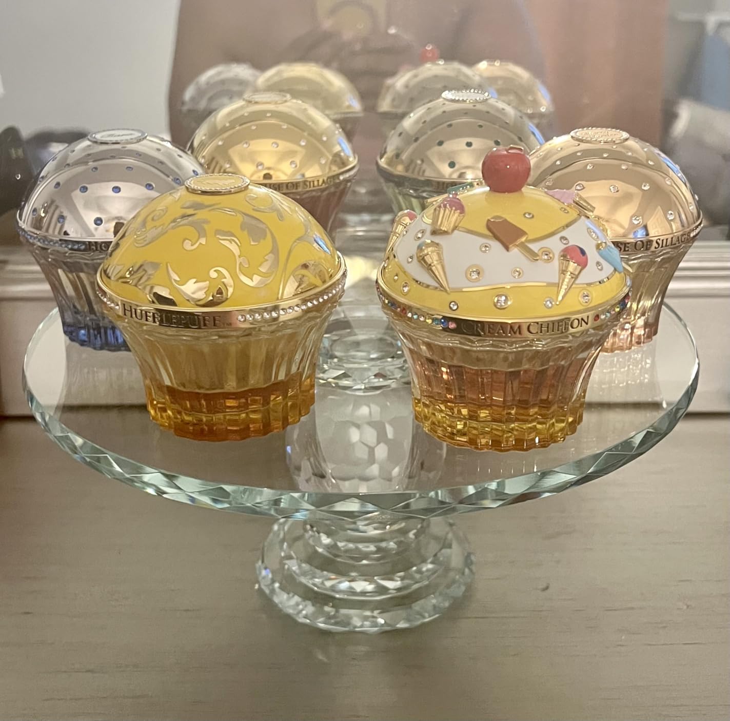 Uten Crystal Glass Cake Stand 11