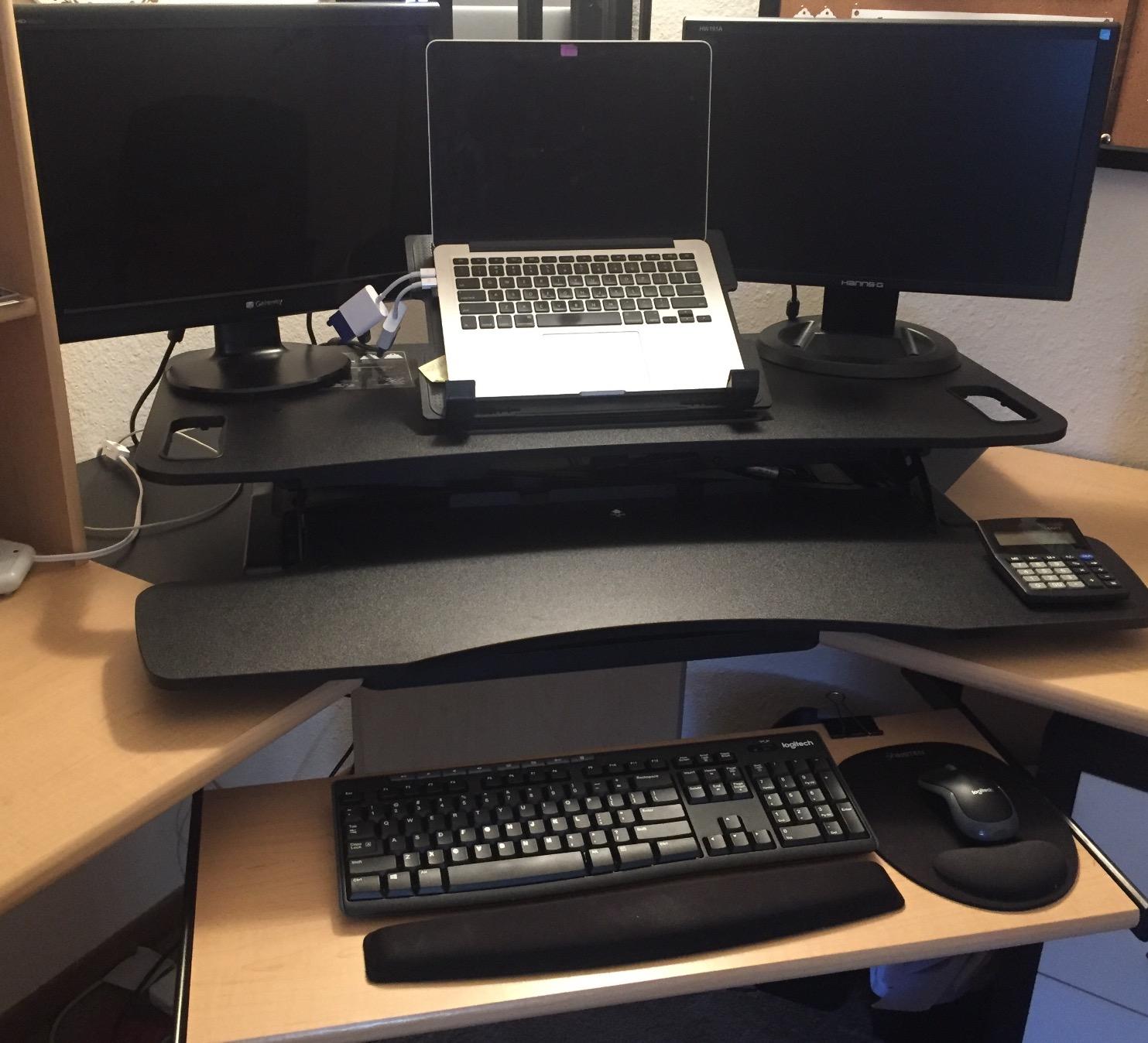 38 Inch Standing Desk Converter, Adjustable Height customer photo 2