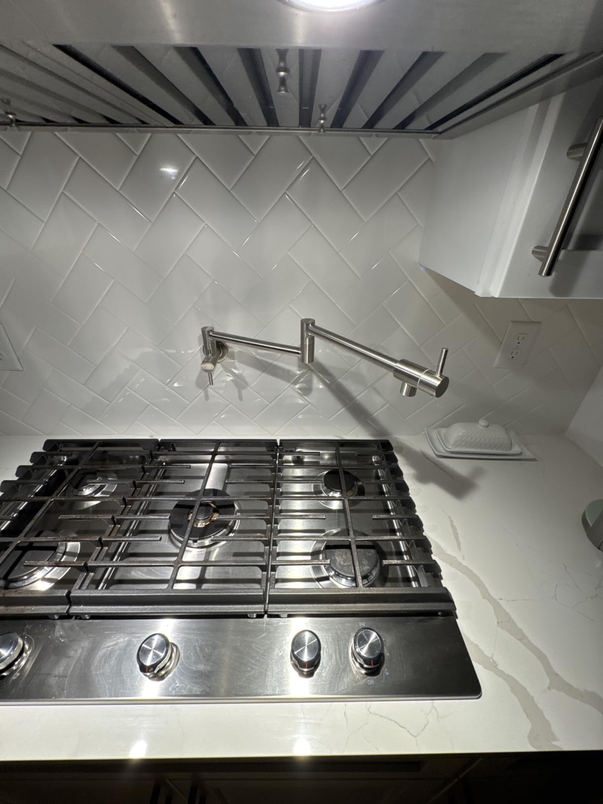 CENOSA Pot Filler Faucet Brushed Nickel for Kitchen Over Stove customer photo 2