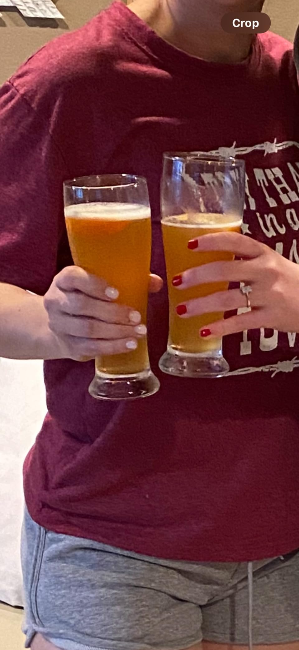 PARACITY Beer Glasses Set of 4, 14 fl oz Tall Pilsner Wheat Pint Glasses customer photo 1