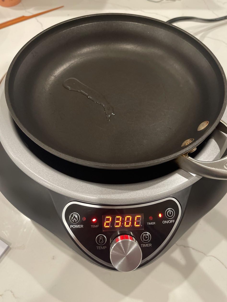 1700W Induction Wok Burner 120V, Includes 13.4-Inch Carbon Steel Wok customer photo 2