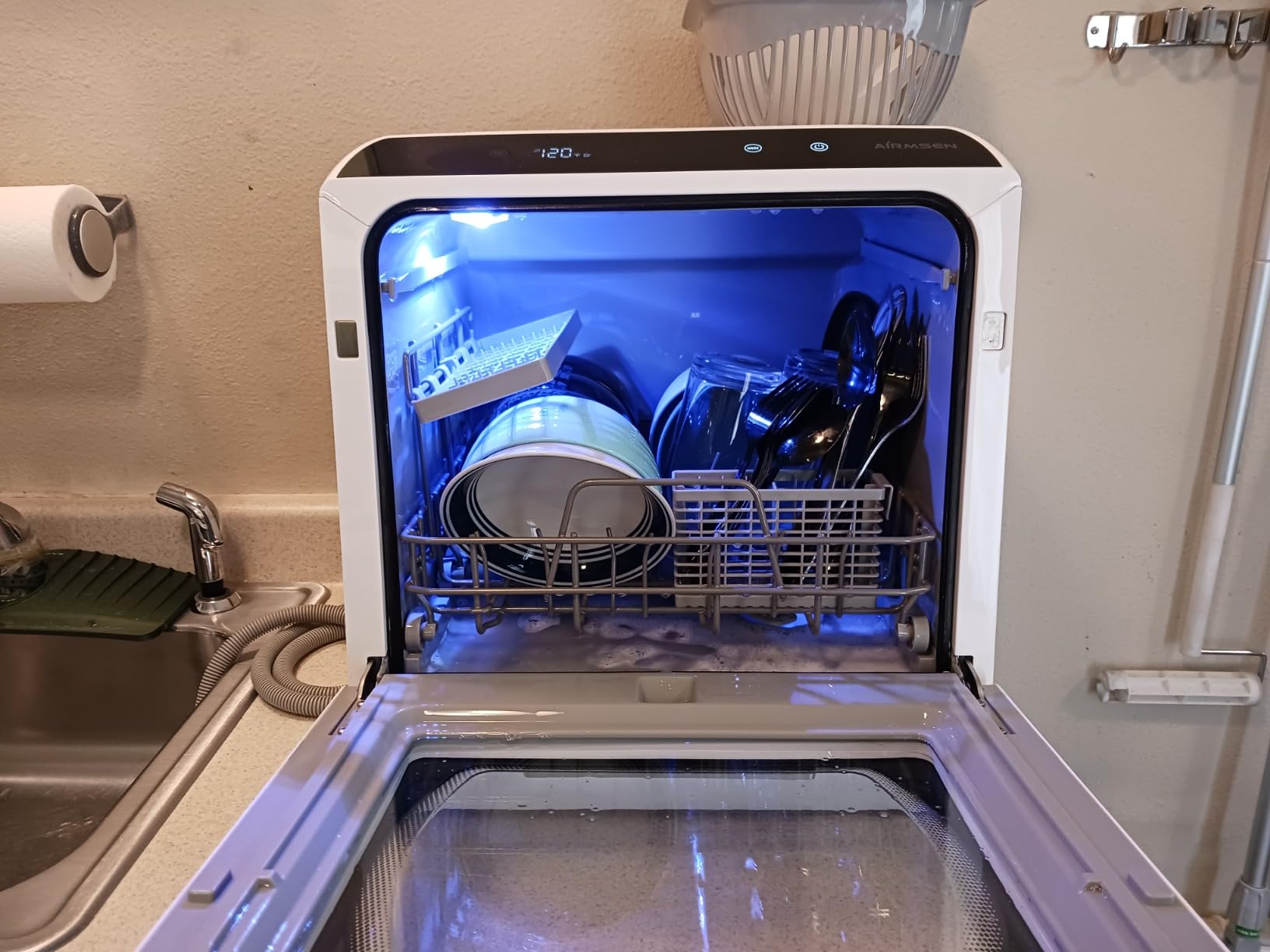 AIRMSEN Portable Countertop Dishwasher, No Hookup Needed customer photo 1