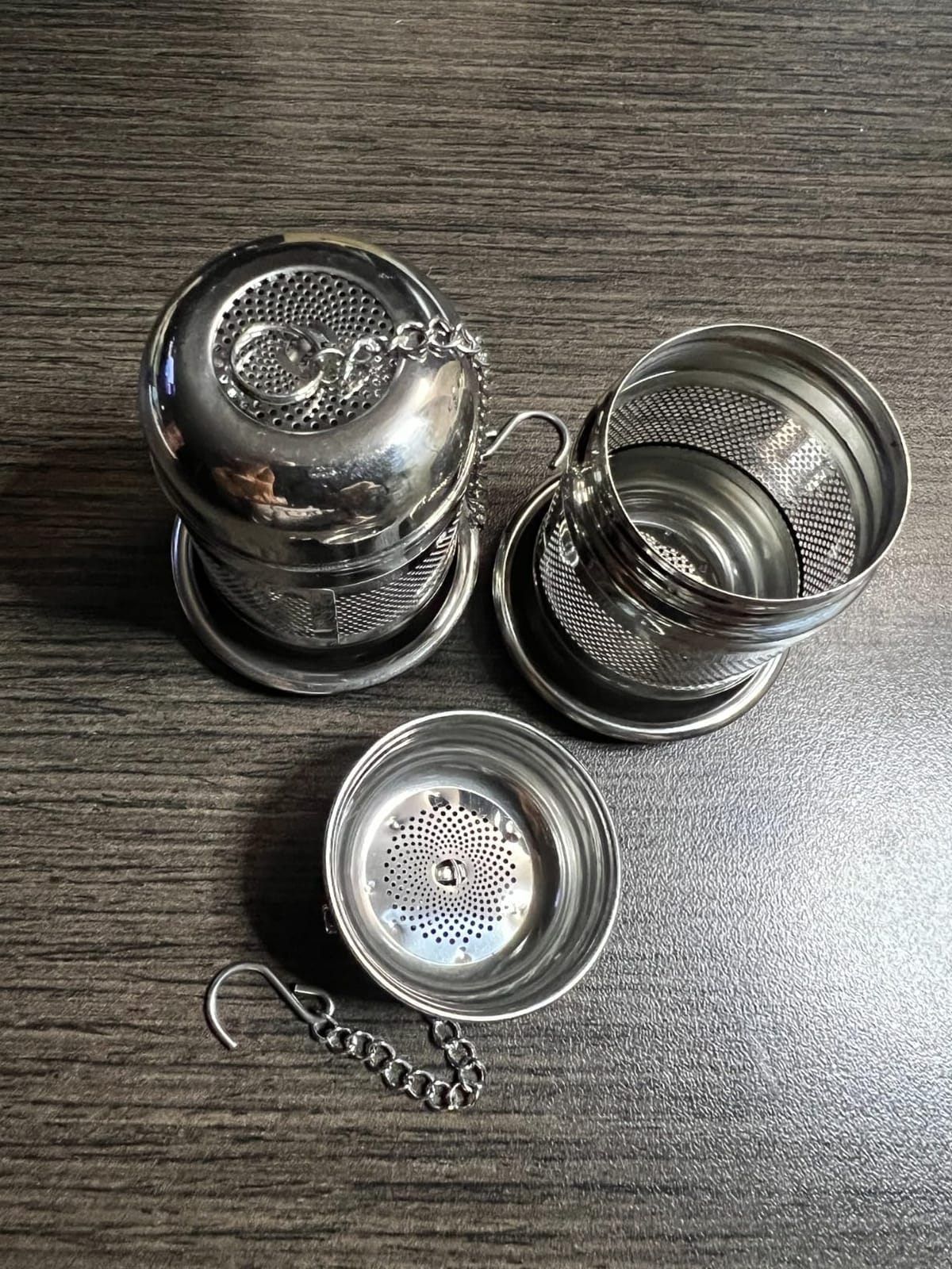Fri4Free 2PCS Fine Mesh Stainless Steel Tea Infusers with Chain Hook & Lid customer photo 2