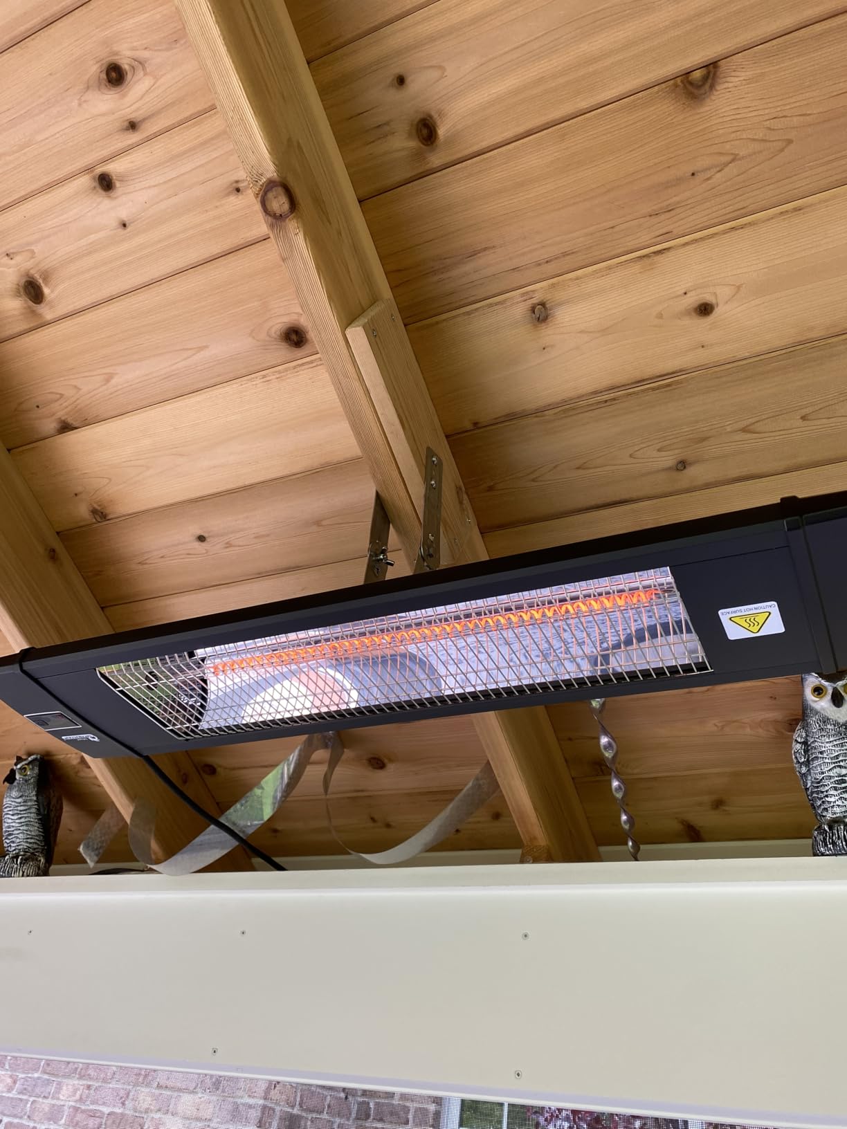 DR. INFRARED HEATER Portable Infrared Indoor and Outdoor Space Heater for Patio, Garage, Commercial & Residential With Remote Control, Space Heater (Freestanding/Ceiling/Mounting), Black customer photo 2