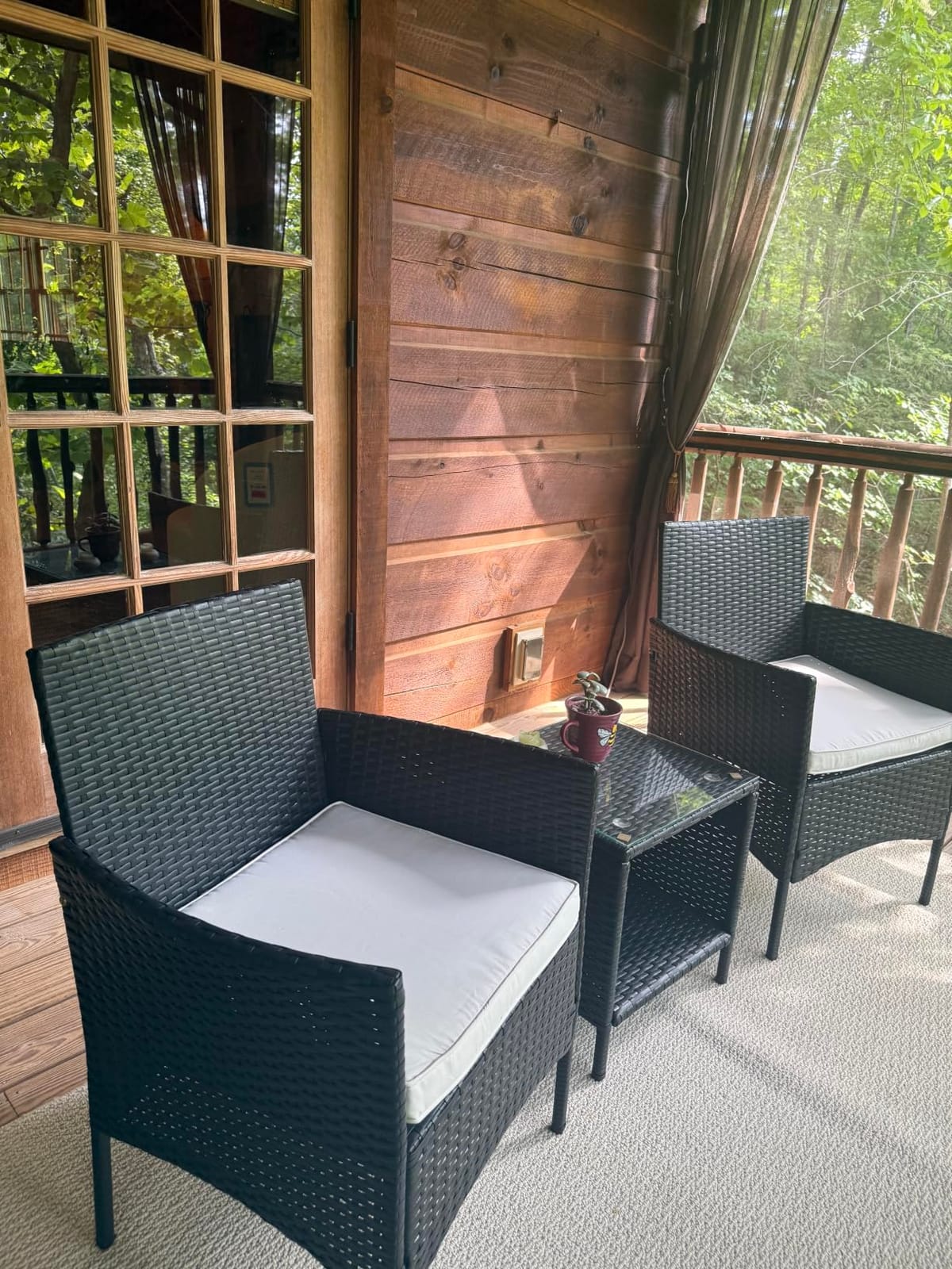 Best Choice Products 3-Piece Outdoor Wicker Conversation Bistro Set, Space Saving Patio Furniture for Garden w/Side Table - Natural/Ivory customer photo 1