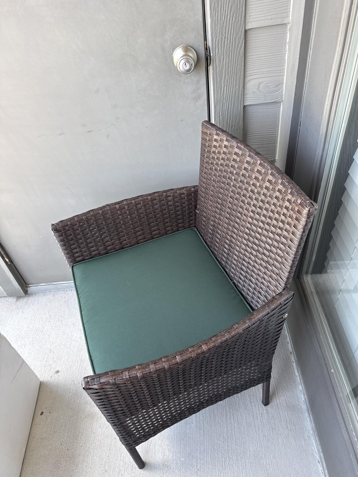 Best Choice Products 3-Piece Outdoor Wicker Conversation Bistro Set, Space Saving Patio Furniture for Garden w/Side Table - Natural/Ivory customer photo 2