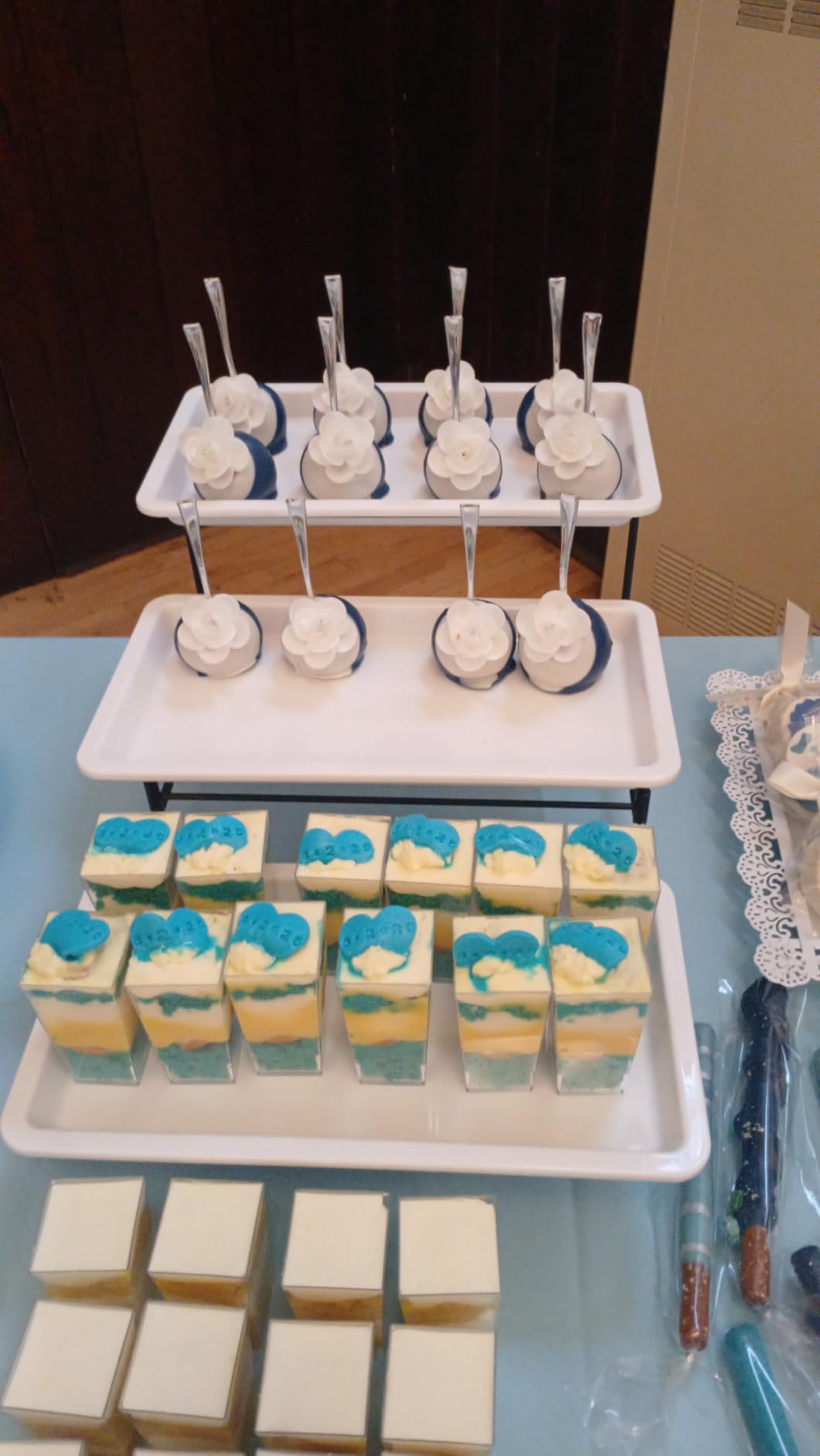 Lifewit 3 Tier Serving Tray for Party, Plastic Tiered Food Serving Platters customer photo 1