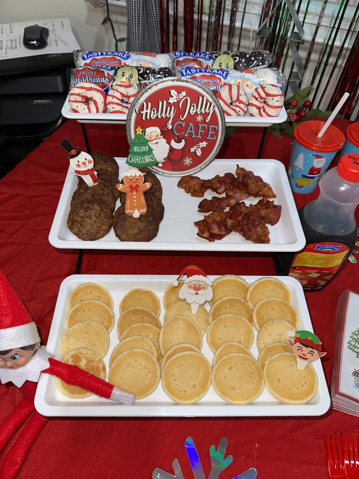 Lifewit 3 Tier Serving Tray for Party, Plastic Tiered Food Serving Platters customer photo 2