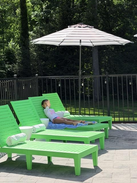 Nestl Lounge Chair Outdoor, Tanning Chair, Chaise Lounge Outdoor Set of 2 customer photo 2