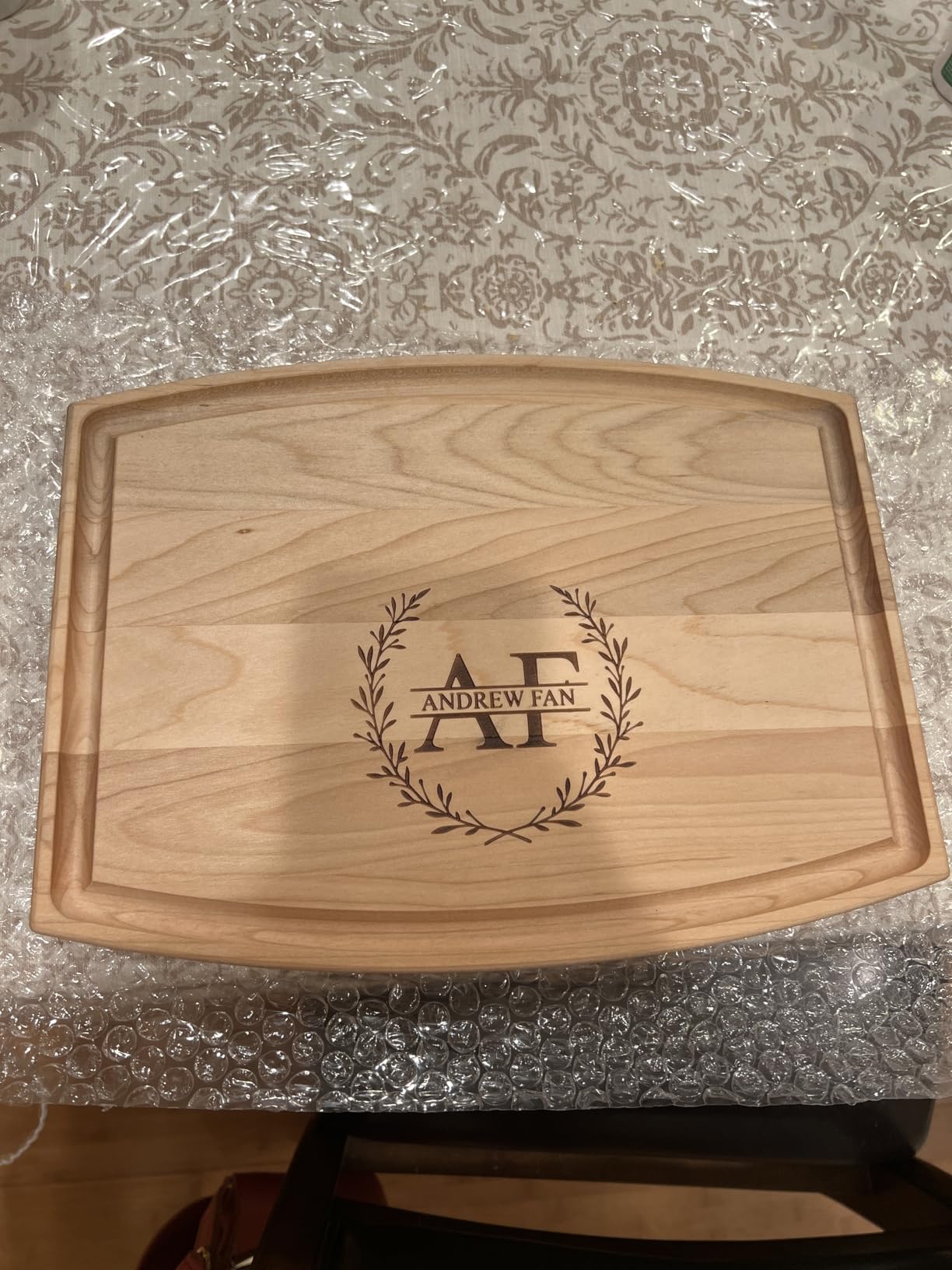 Personalized Cutting Board with Display Stand – Custom Engraved Charcuterie Board, Ideal Gift for Wedding, Housewarming, Bridal Shower, Anniversary, Birthday, Mom & Couples, Valentines Day Gifts customer photo 1