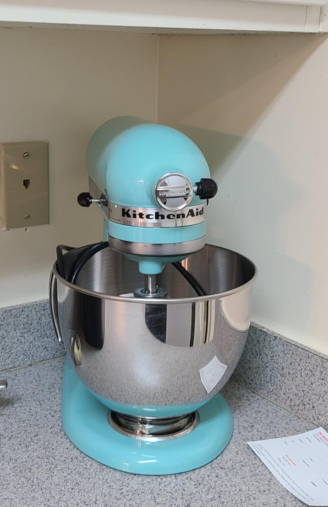 KitchenAid Artisan, 5-Qt Tilt Head Stand Mixer, KSM150PS, Juniper customer photo 2