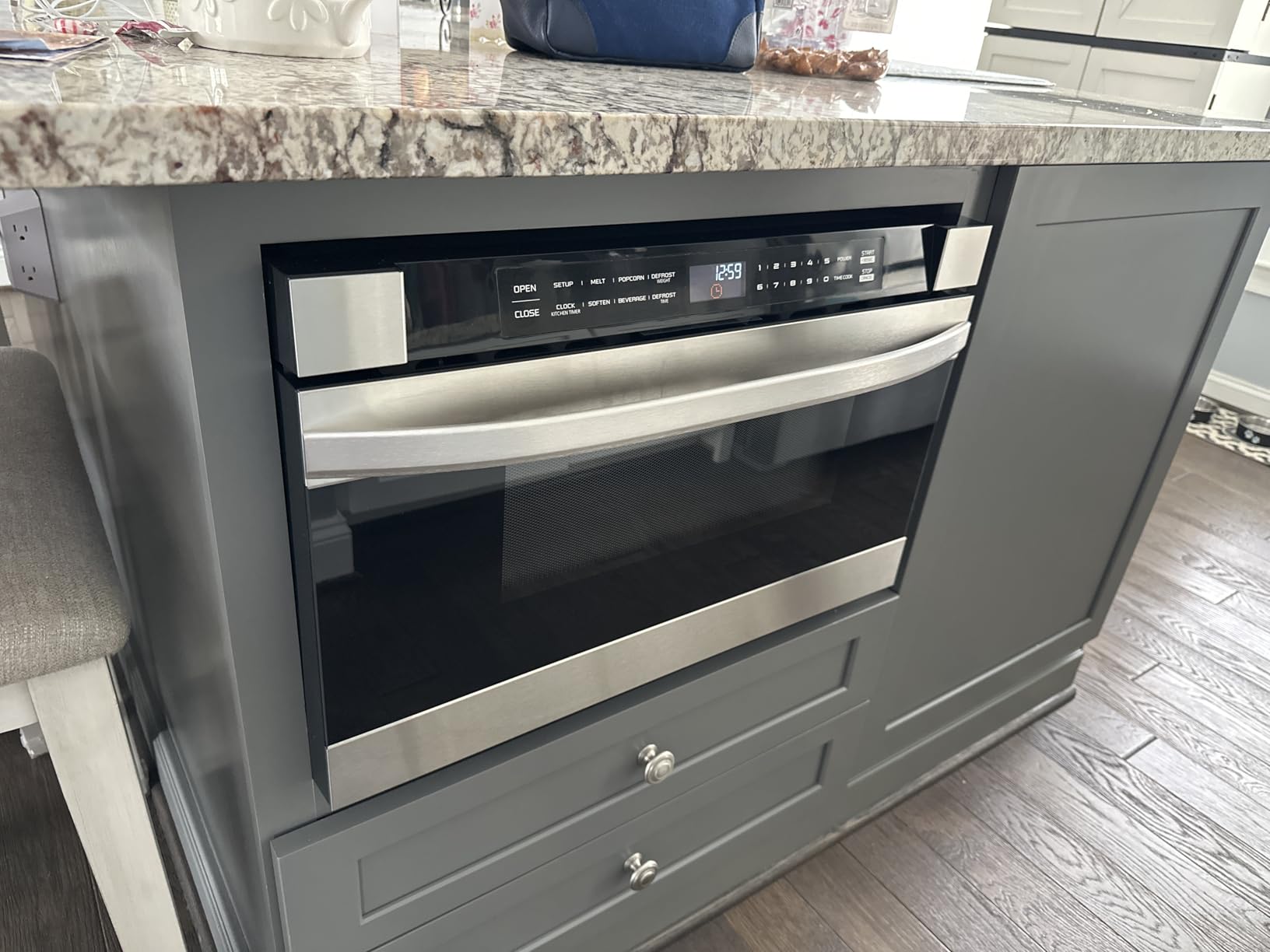 Midea Microwave Drawer Oven, 1.2 Cu.Ft, 1000W, Stainless Steel,Child Safety customer photo 1