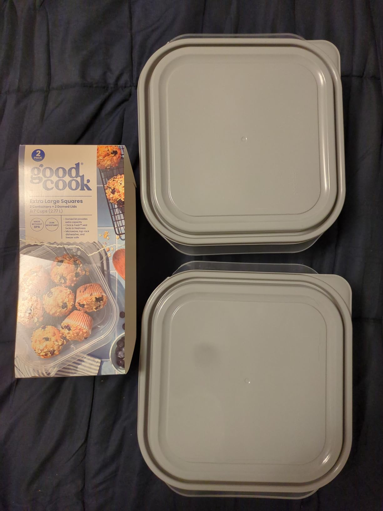 GoodCook EveryWare Extra Large 12 inch Round Container 2 pack, BPA Free customer photo 2