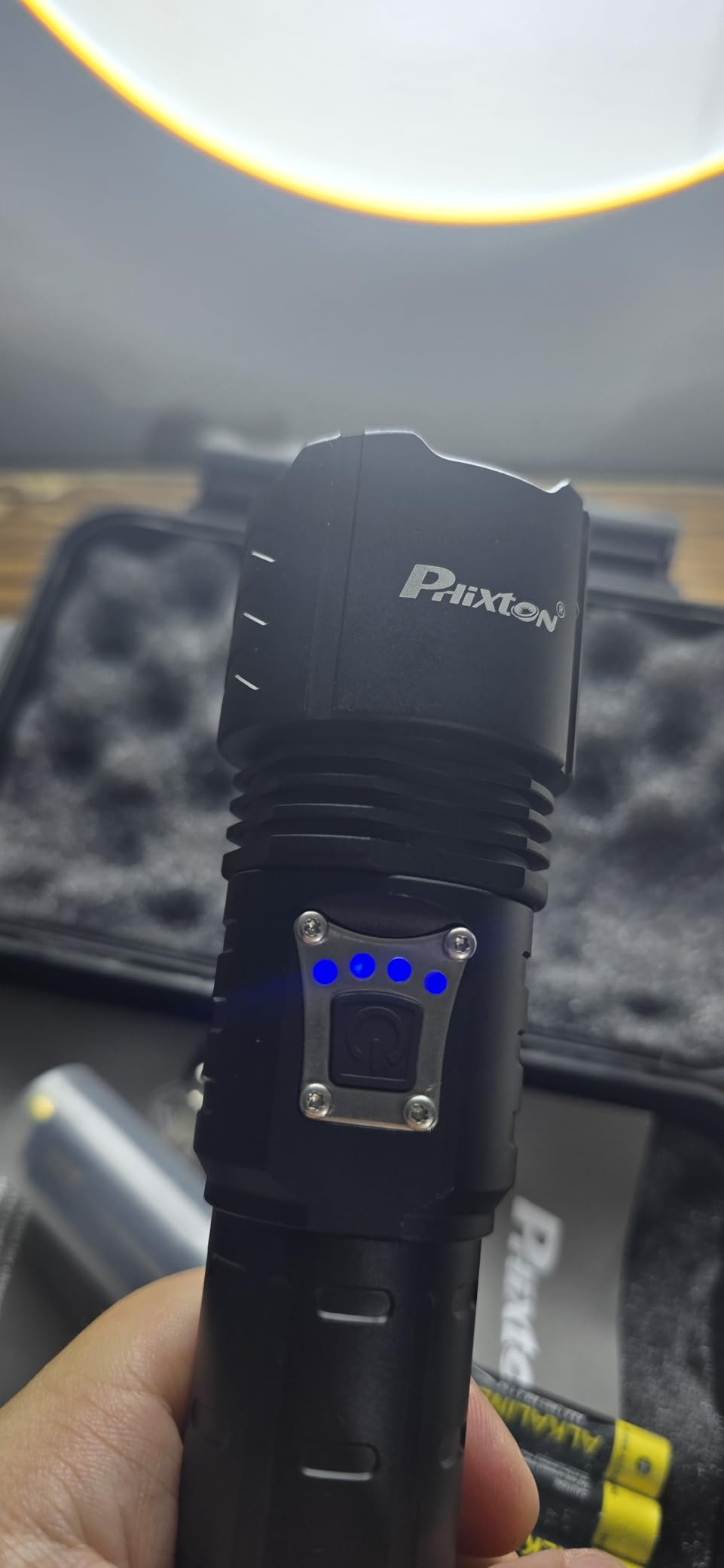 PHIXTON Rechargeable Flashlights High Lumens 100000 Super Bright Long Range 3280FT, Long Lasting 15H Powerful USB C LED Strong Flash Light High Powered, Heavy Duty, Zoomable, for Home Camping Gift customer photo 1