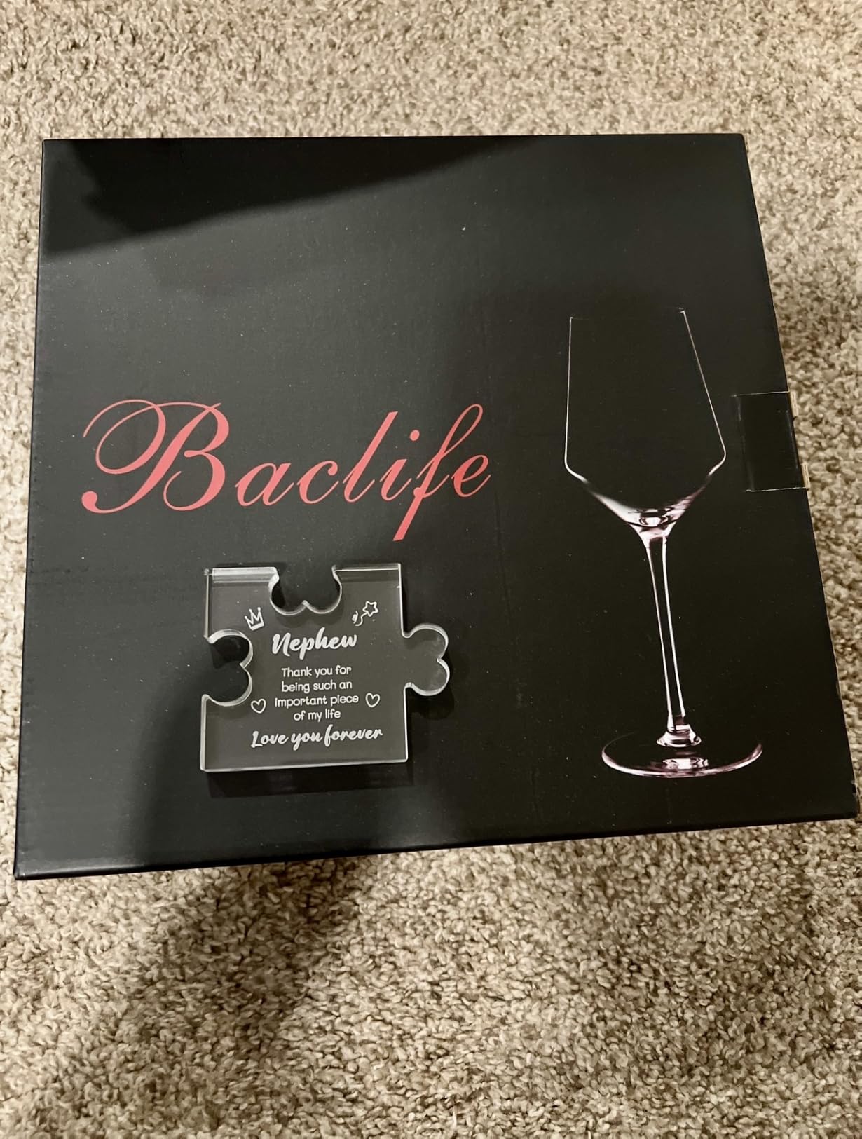 BACLIFE Hand Blown Red Wine Glasses Set of 4 – 15 oz Premium Crystal Wine Glasses With Long Stem – Unique Gift for Father's Day, Birthday, Wedding, Daily Use customer photo 2