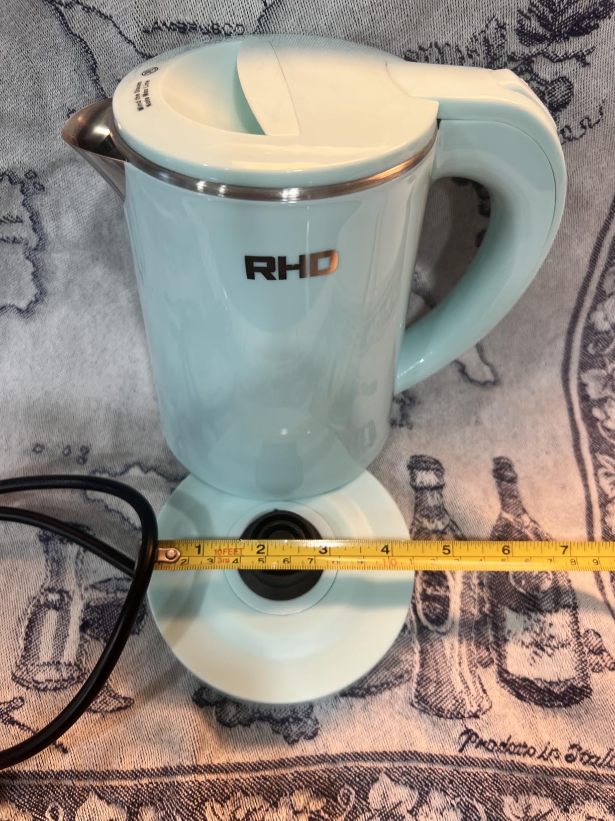 RHD Small Electric Kettle 0.8L, 1000W Fast Boil, Stainless Steel, Green customer photo 1