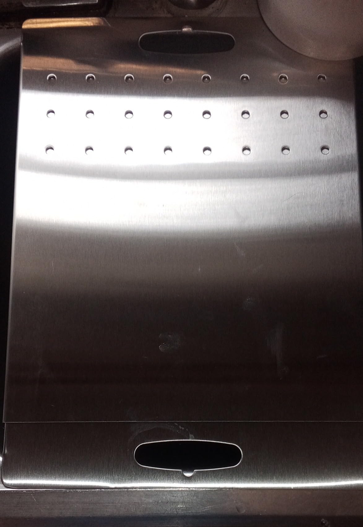 Over the Sink Cutting Board, Stainless Steel Over Sink Cutting Board, RV Sink Cover for Counter Space, Expandable Dish Drain Board, Kitchen Gadgets, 10.43