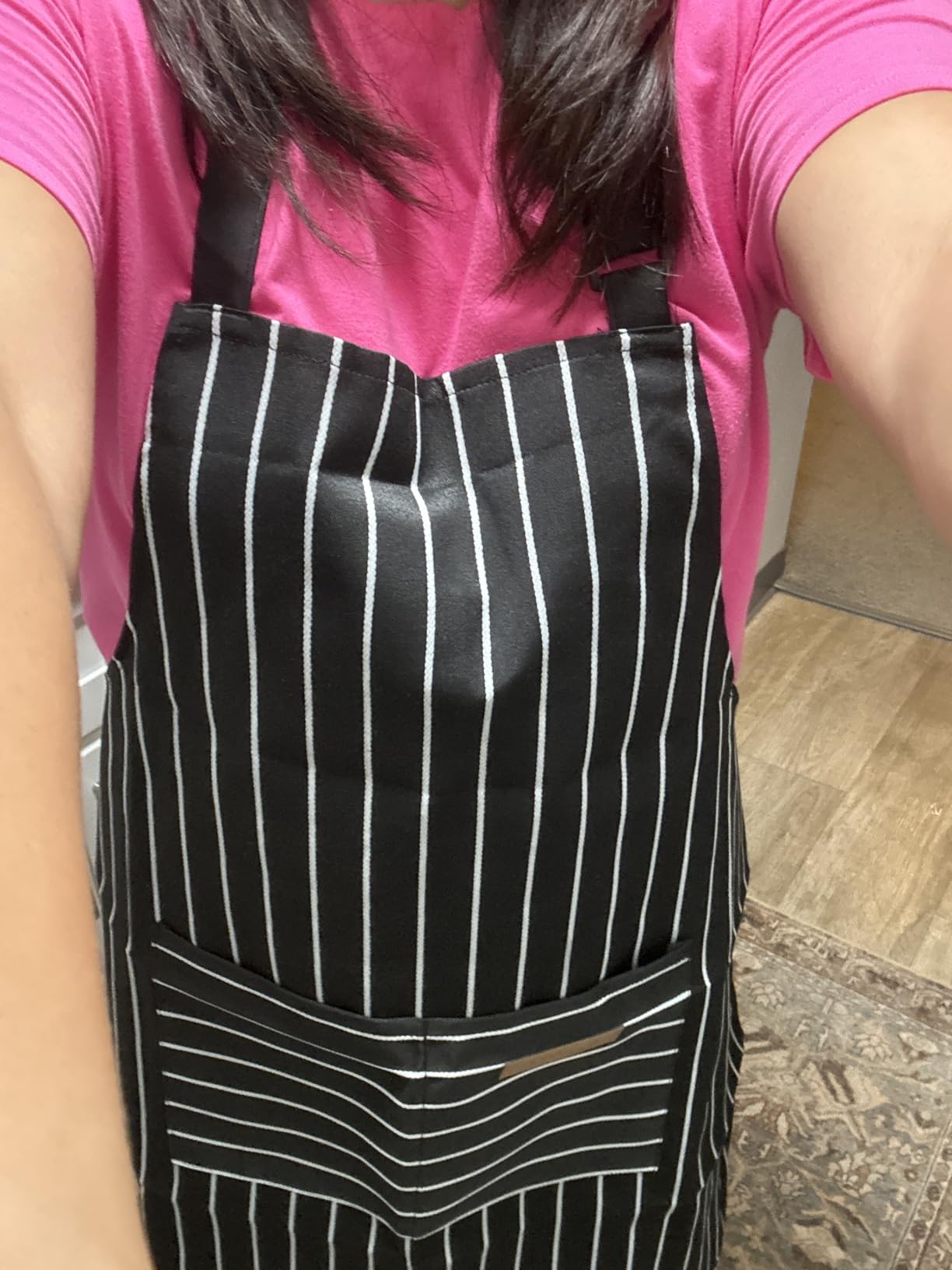 VALOME 2 Pack Kitchen Aprons with Pockets, Cooking Chef Apron for Men Women customer photo 1