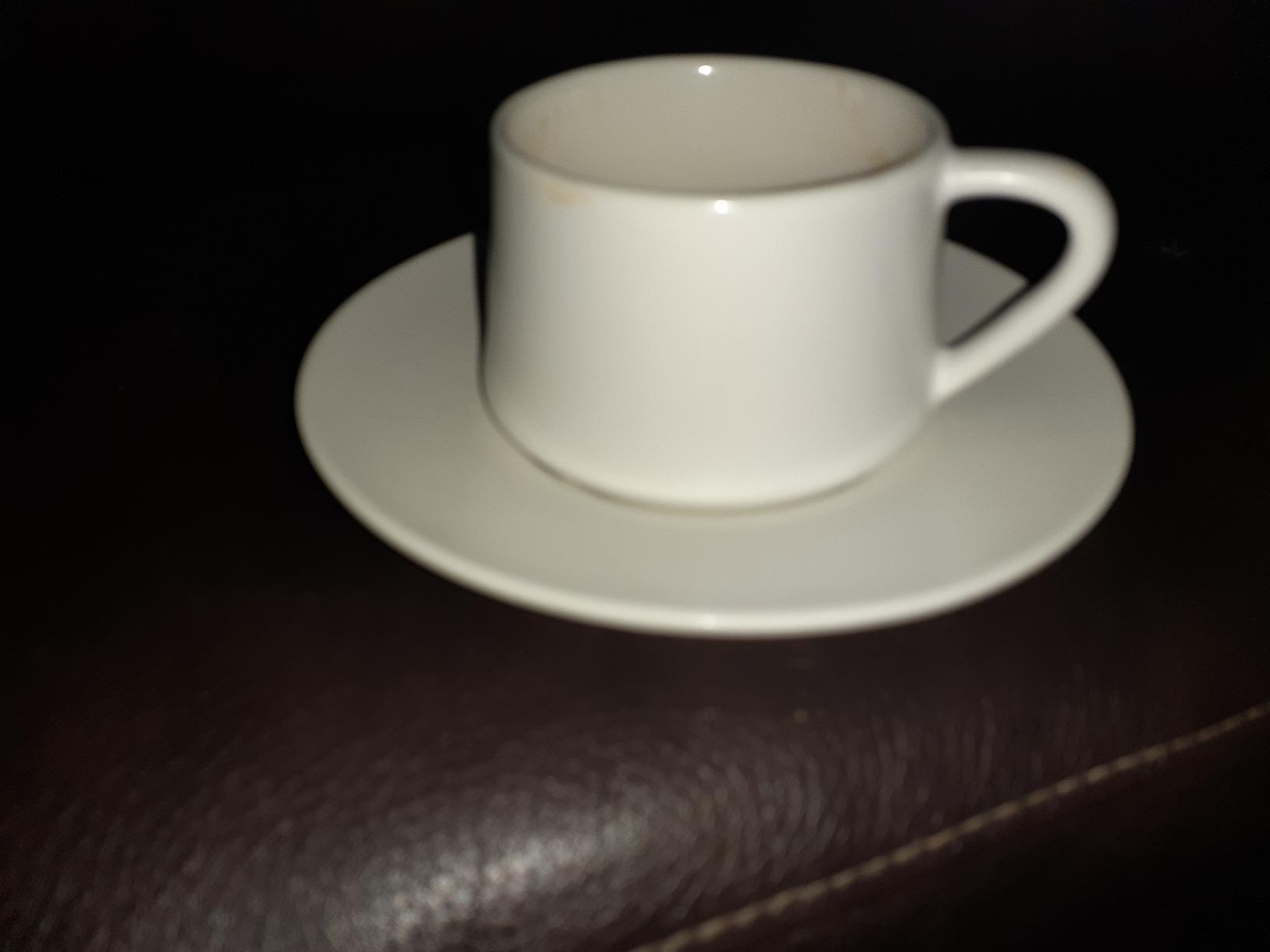 YHOSSEUN Espresso Cups Set of 6, 4 OZ Expresso Shots Cup with Sacuer, Blue customer photo 1