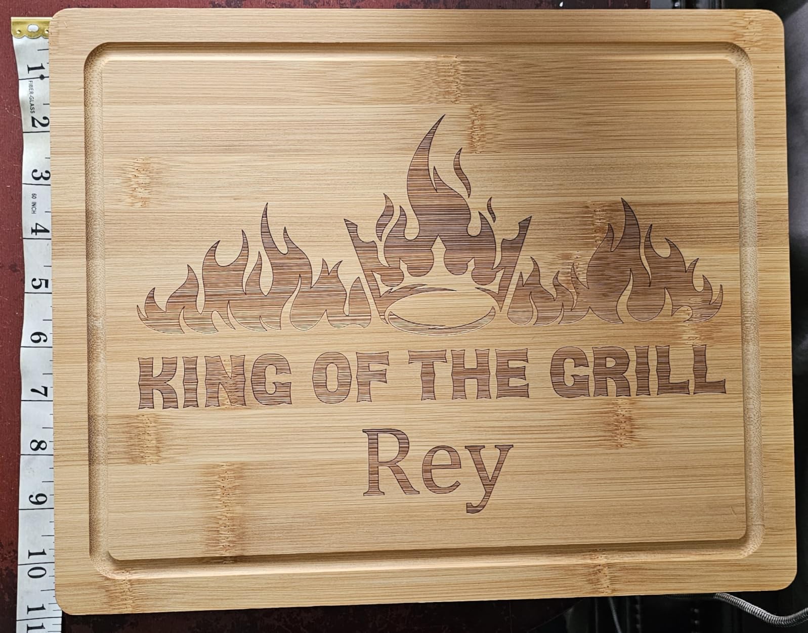 Personalized Cutting Board, Custom Cutting Board Wood Engraved with Name & Monogram, Charcuterie Serving Piece, Wedding Housewarming Gifts for Christmas, Couples, Newlyweds & Family customer photo 1