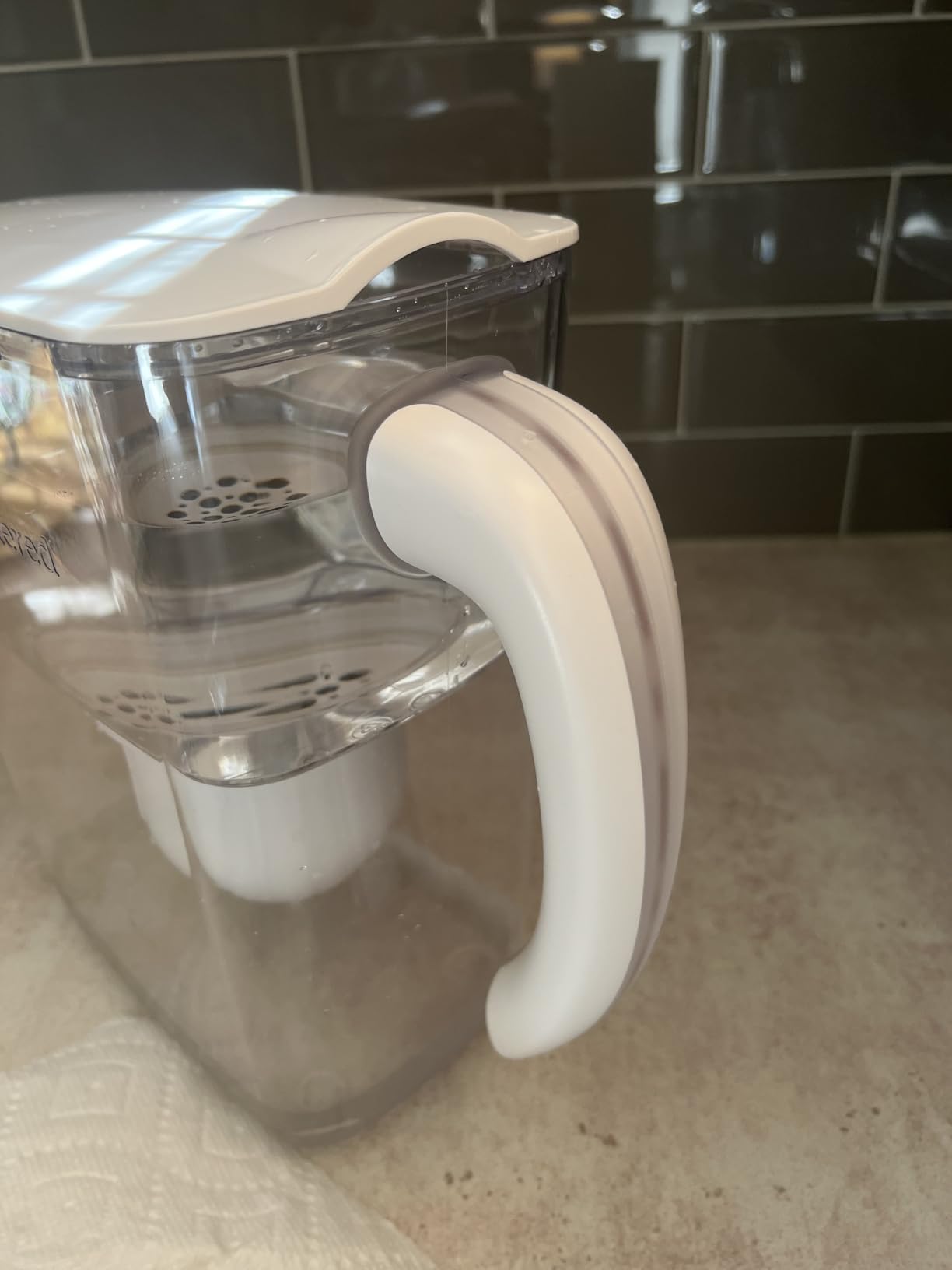 Clearly Filtered Water Filter Pitcher, 10 Cup BPA Free Water Filtration customer photo 1