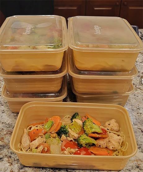 Bentgo Prep 2-Compartment Meal Prep Containers with Lids, 20 Piece Set customer photo 1
