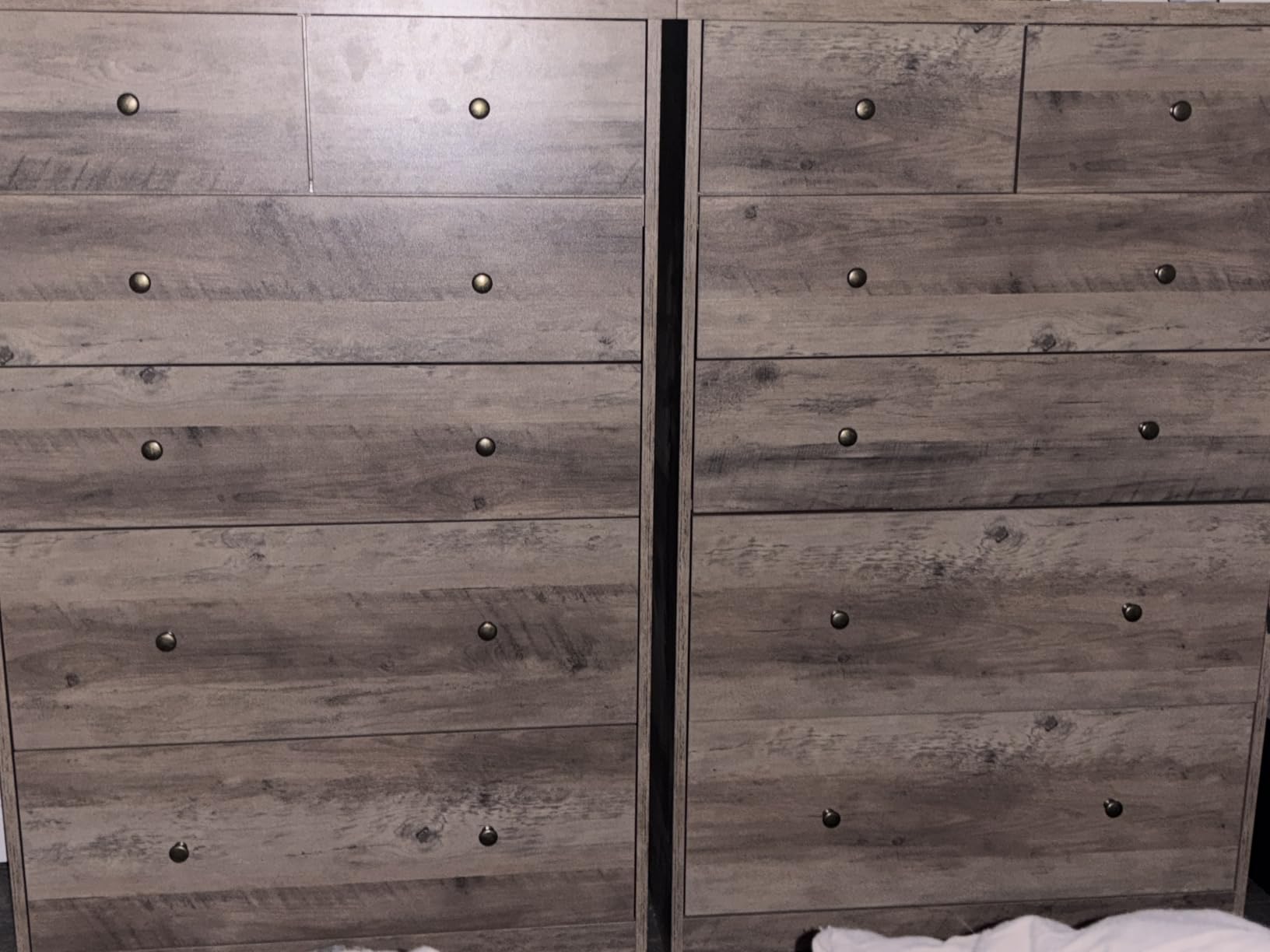 VINGLI Tall Dresser, Rustic Grey Dresser 6 Drawer Chest of Drawers, Wood Gray Dressers for Bedroom, Hallway, Home Office, 31.5