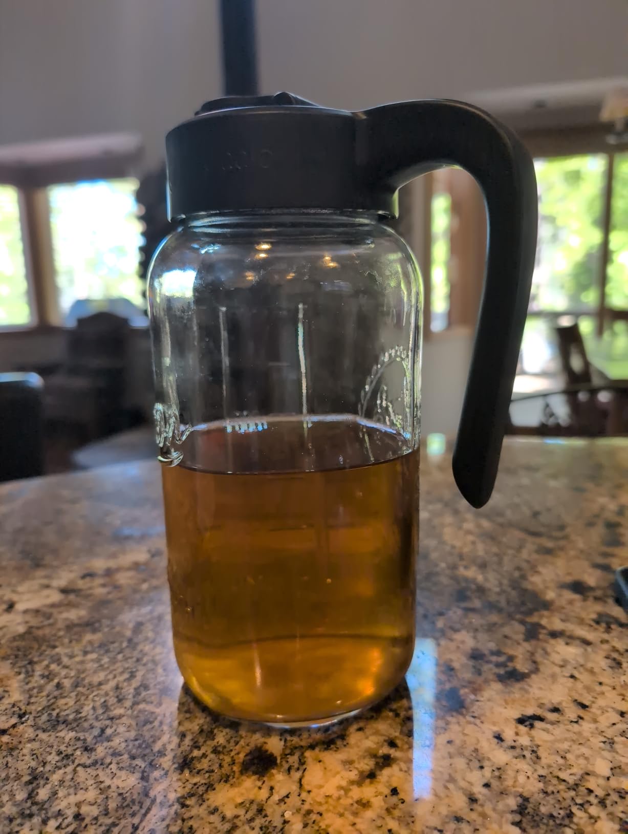 Mason Jar Pitcher, 64 oz (2 quart), Glass Pitcher with Lid customer photo 1