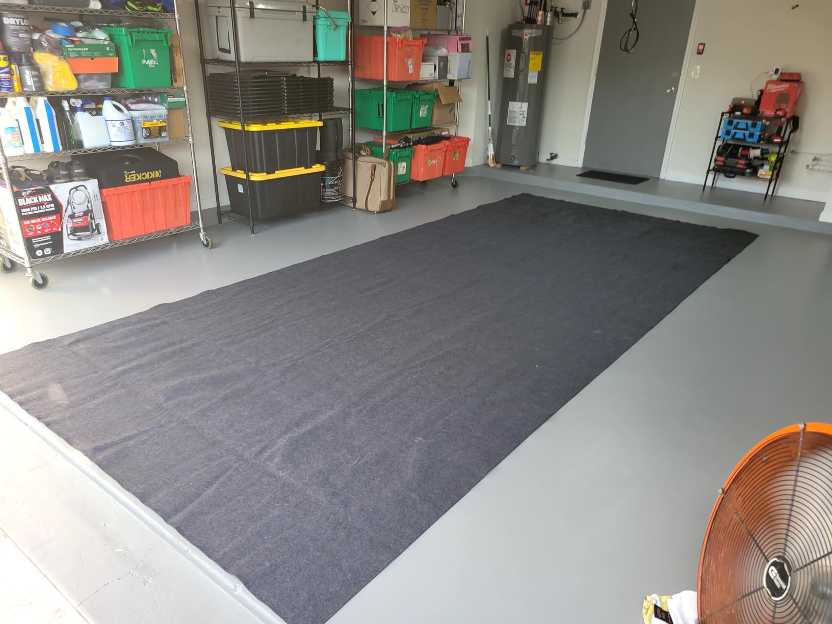 VEVOR Garage Floor Mat for Under Car, 7.4'x17' Shield Against Mud Oil Spill customer photo 2