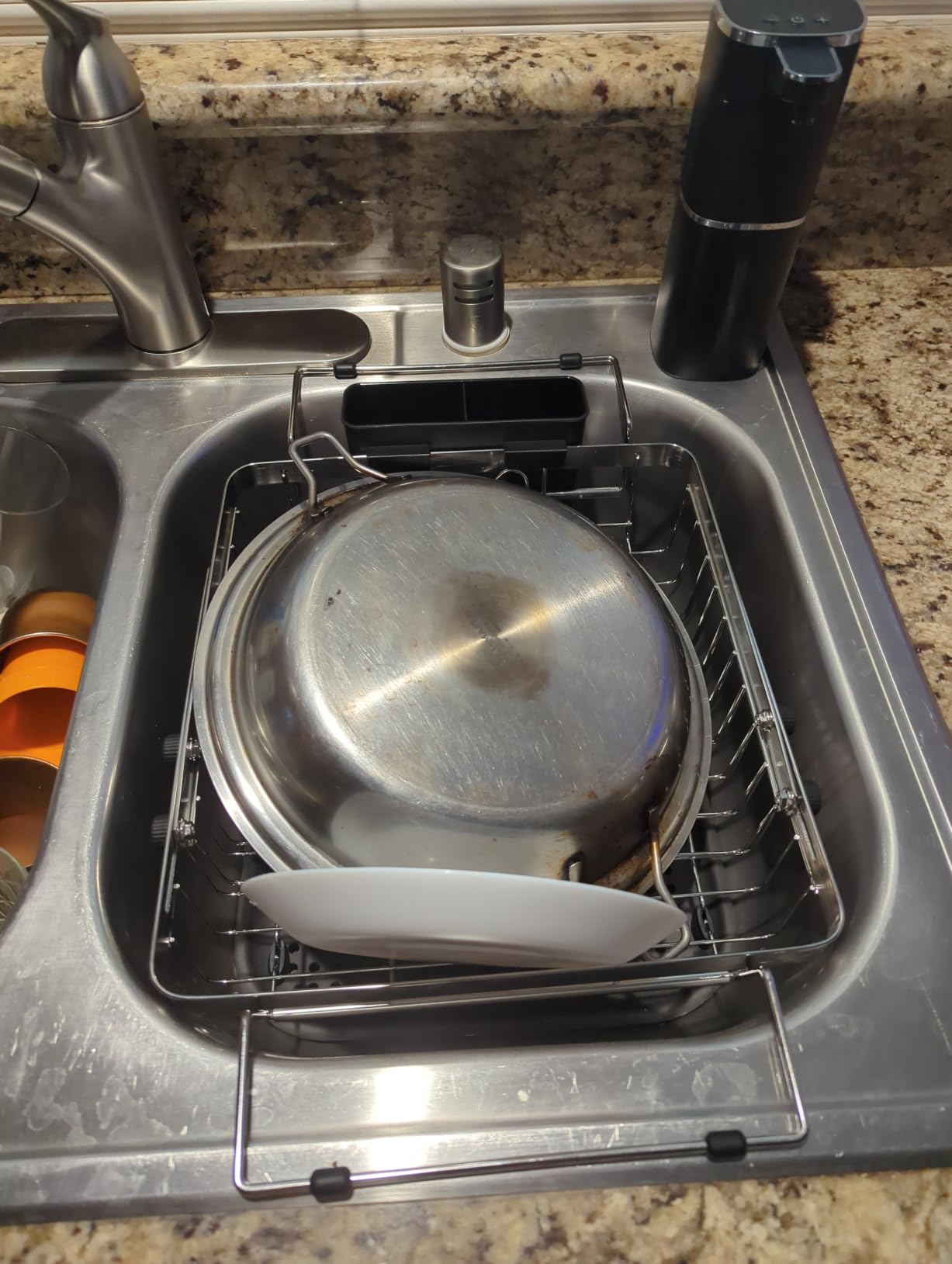 MAJALiS Expandable Dish Drying Rack Over The Sink with Anti Slip Grip customer photo 2