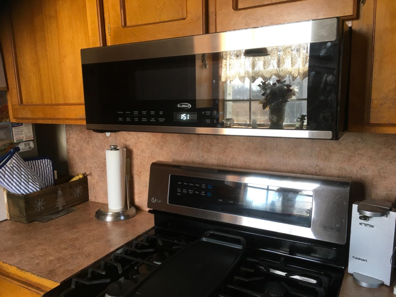 KoolMore 30-inch 1.5 cu. ft. Over-the-Range Convection Microwave Oven,900 Watts and 300 CFM in Stainless-Steel, UL Listed customer photo 2