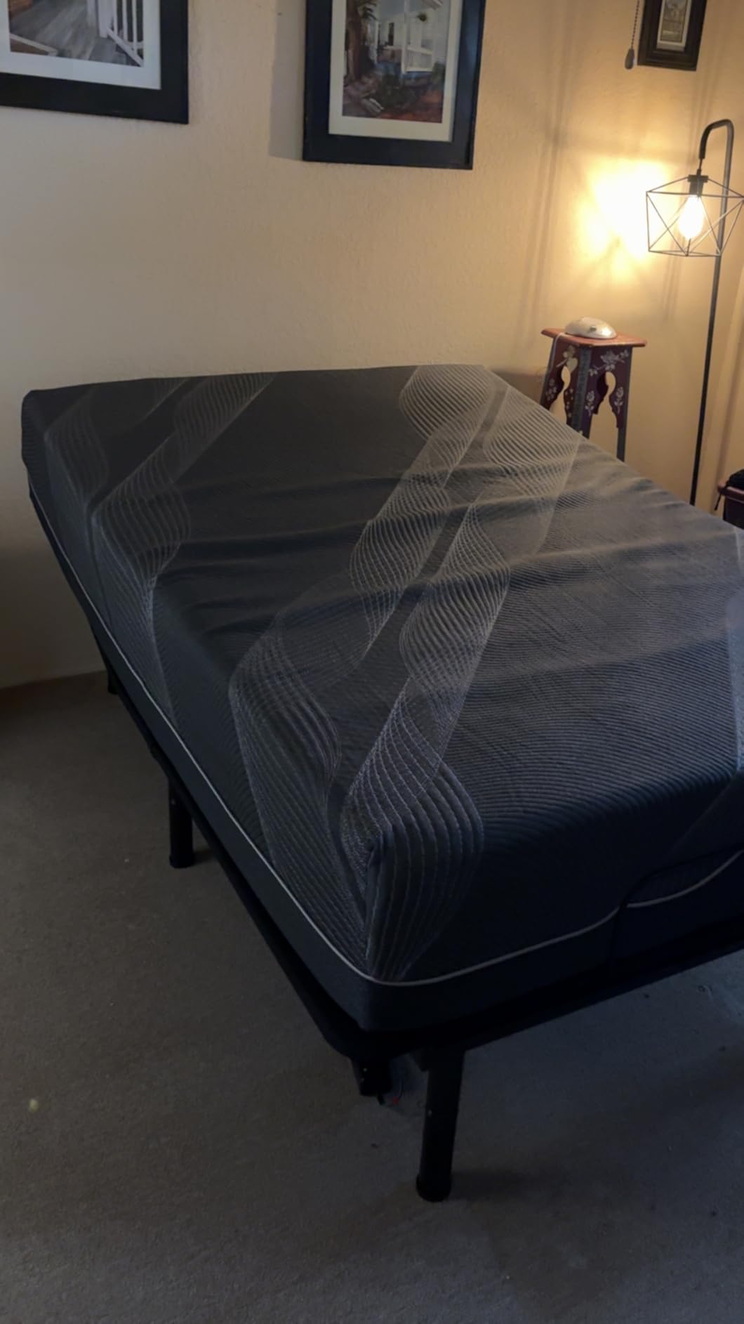 Dyonery Split King Adjustable Bed Base + 14 Inch Memory Foam Mattress customer photo 2