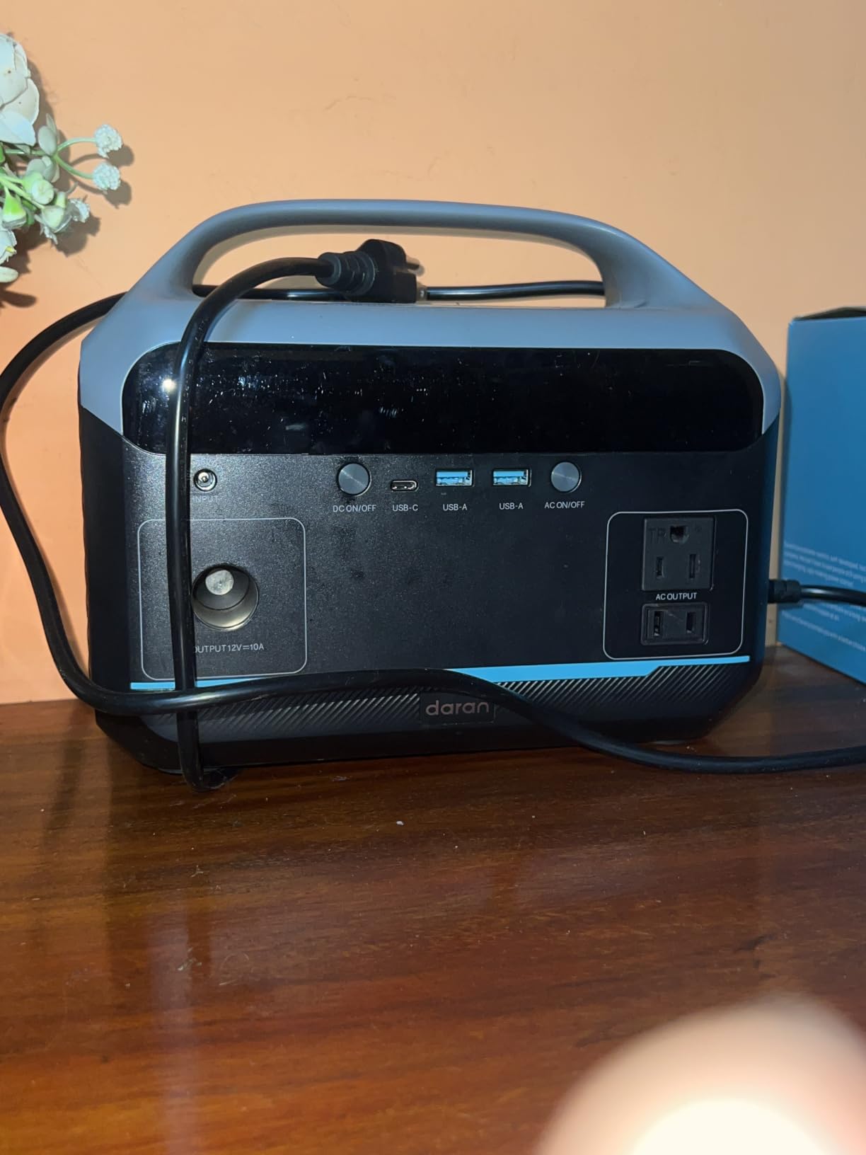 DARAN Portable Power Station, 288Wh LiFePO4 Battery, 350W (600W Peak) Power Bank with AC Outlet, Mini Solar Generator 7-Port Design, 2.1Hrs Fast Charing for Emergency, Hurricane (Solar Optional) customer photo 1