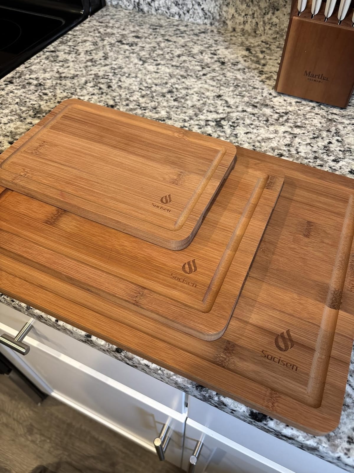 Extra Large Bamboo Cutting Board with Non Slip Feet and Over Sink Butcher Block Chopping Board Nice Solid Thick Wooden Juice Groove Big Xl XXl xlarge Best Hardwood Kitchen Counter Organic customer photo 1