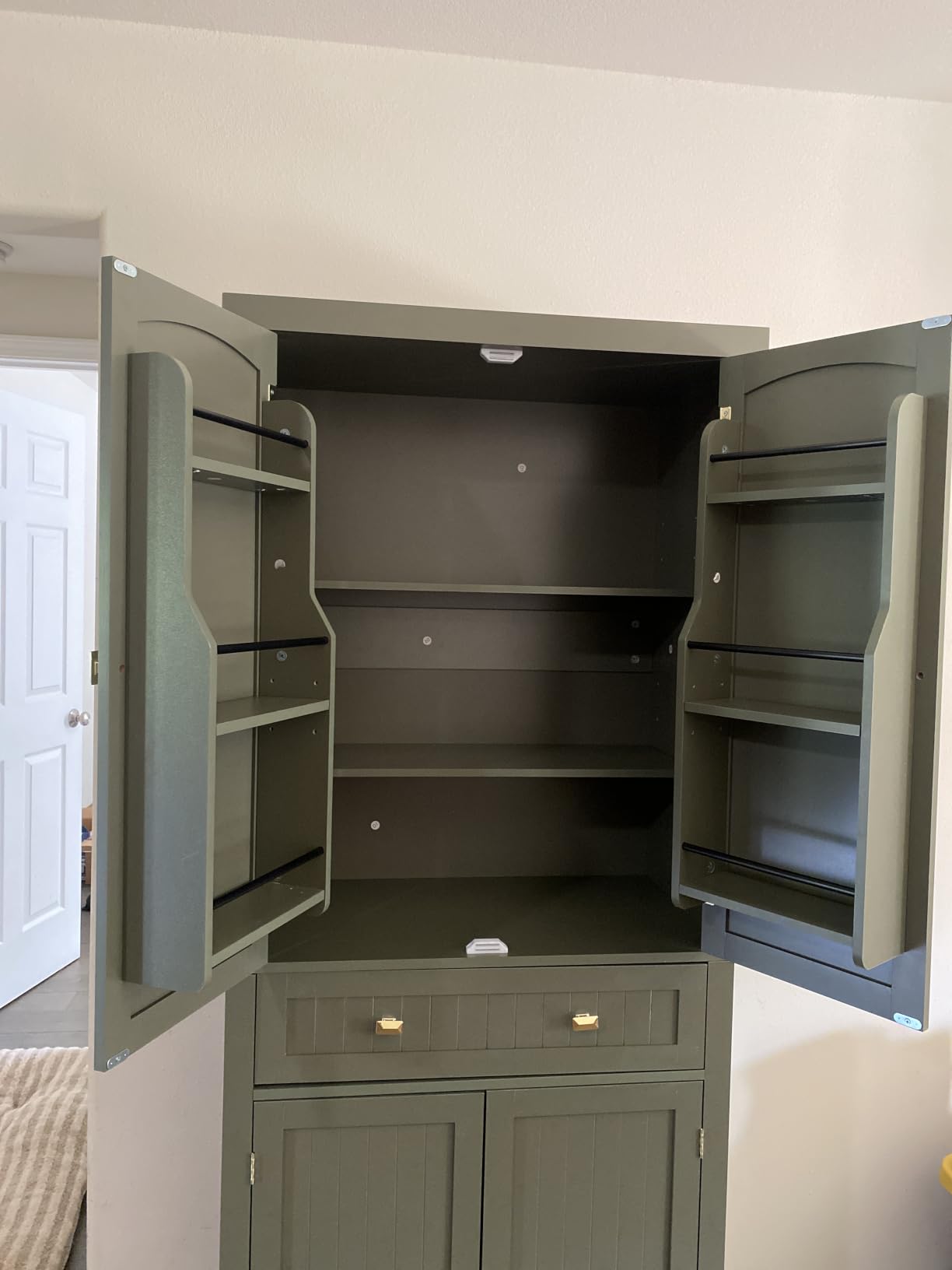 VASAGLE Pantry Cabinet, Freestanding Tall Cupboard with a Drawer customer photo 1