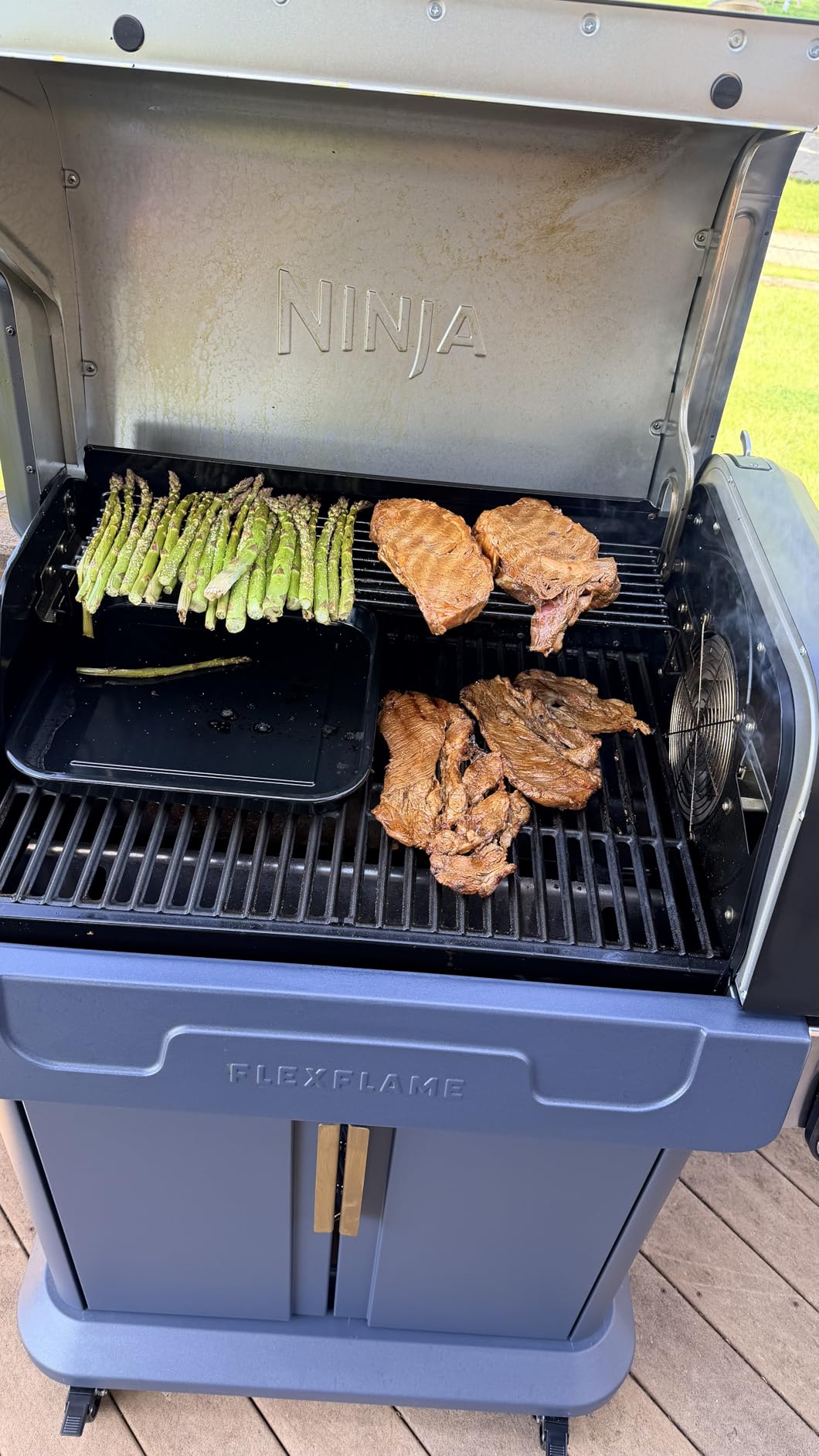 Ninja FlexFlame Grill & Smoker, Electric & Propane, 5-in-1, Steel,PG301 customer photo 1