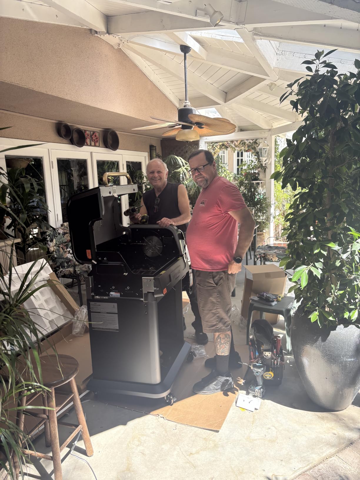 Ninja FlexFlame Grill & Smoker, Electric & Propane, 5-in-1, Steel,PG301 customer photo 2