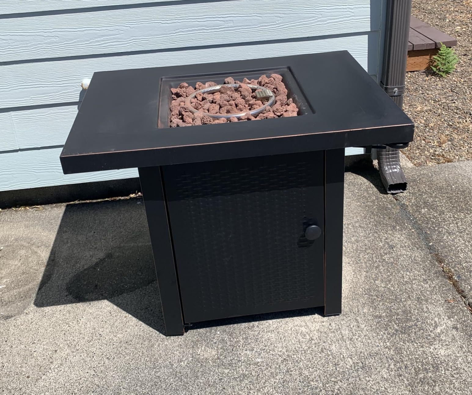 OutVue 32 inch Propane Fire Pit Table with 2 Drink Holders customer photo 2