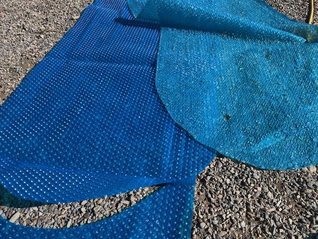Solar Pool Cover 9x18 Ft Rectangle,10Mil Blue customer photo 1
