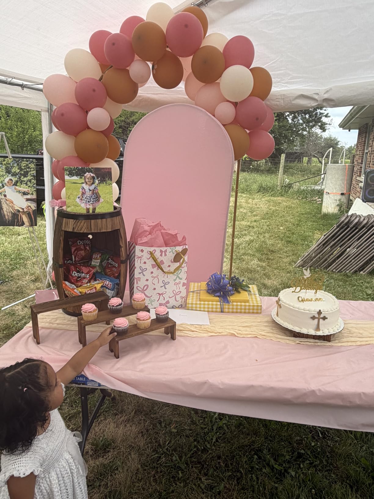 2 Set Wooden Tiered Risers Display Stands for Vendor Events,Stackable Wood Cupcake Display Stand,Farmhouse Decor Wood Dessert Table Display Set,Vendor Booth Display Items,Food Display Risers for Party customer photo 1
