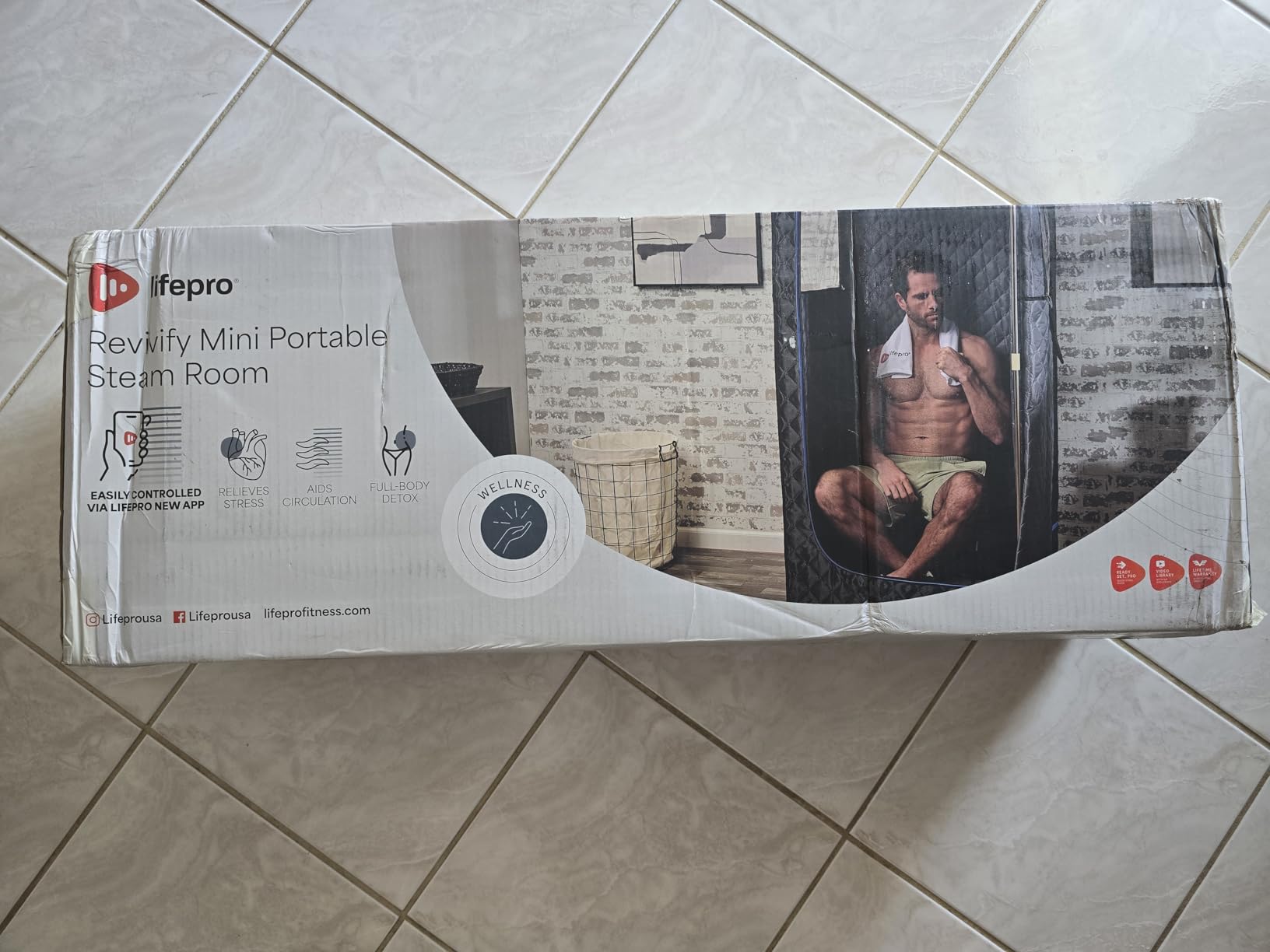 LifePro Revivify Portable Steam Sauna Box for Home customer photo 1