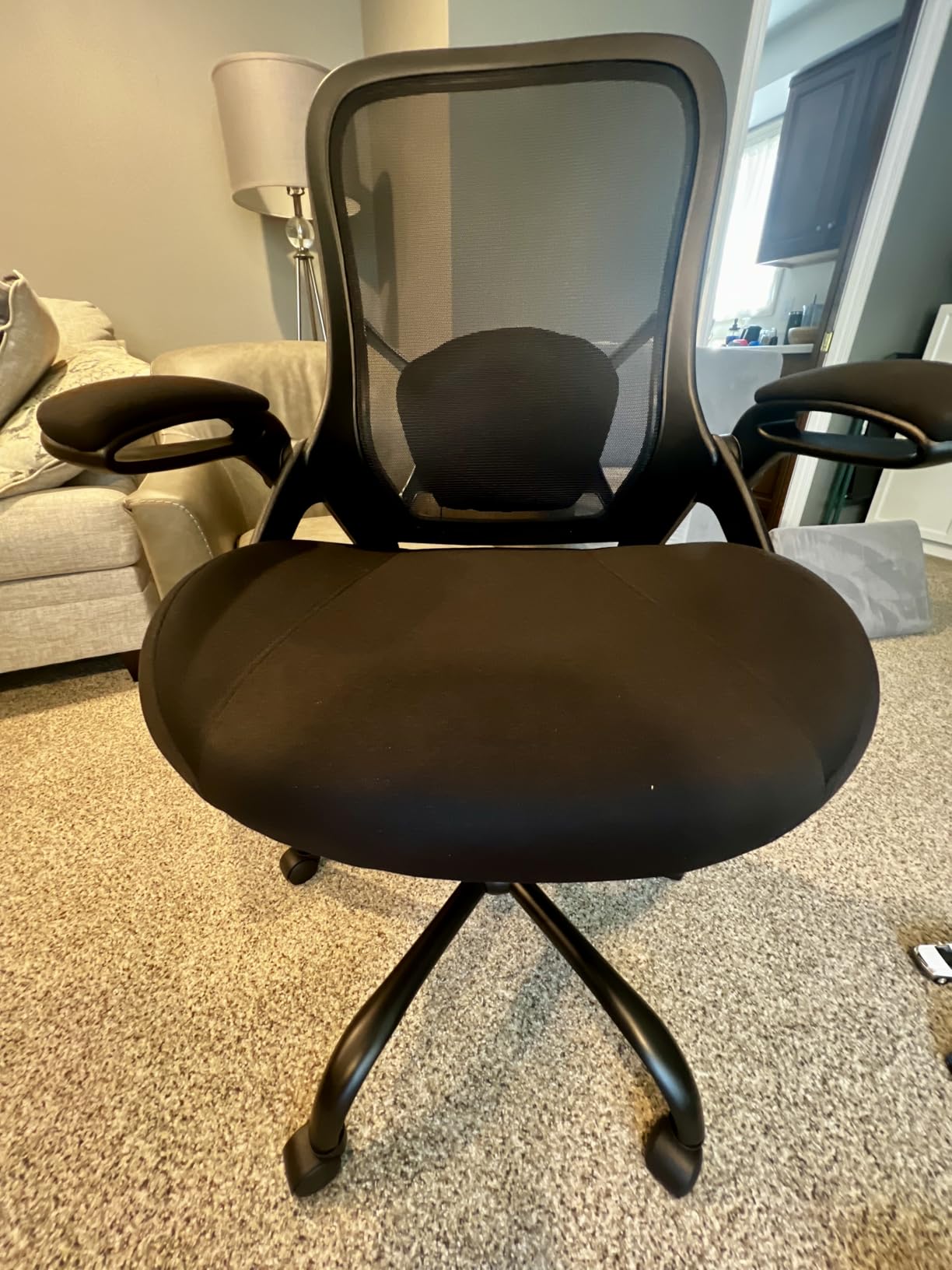 HYLONE 400lb Office Chair Big and Tall,Desk Chair with Lumbar Support,Black customer photo 1