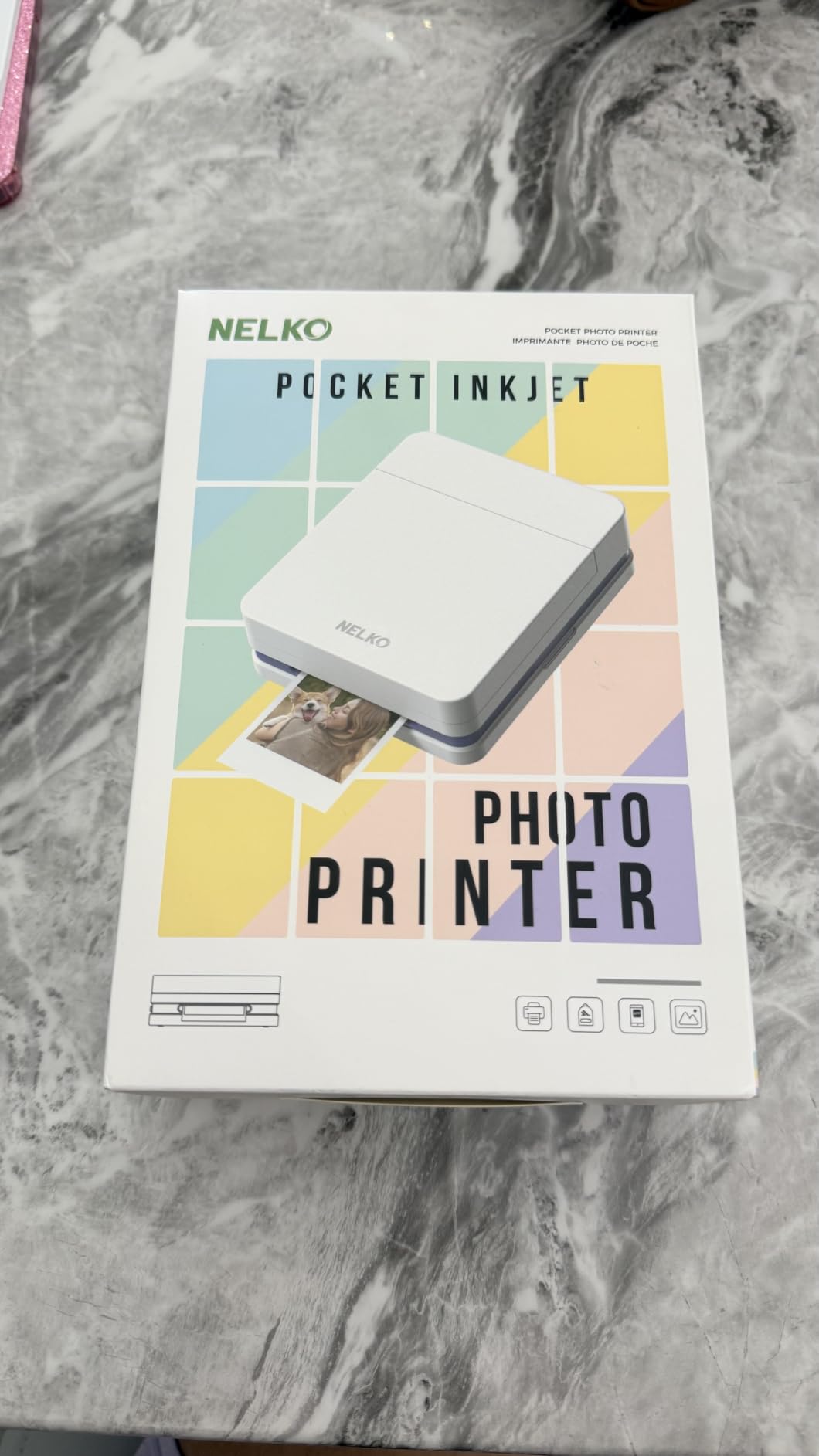 Nelko PP01 Photo Printer, 2x3 Portable Photo Printer, Mini Printer, White customer photo 1