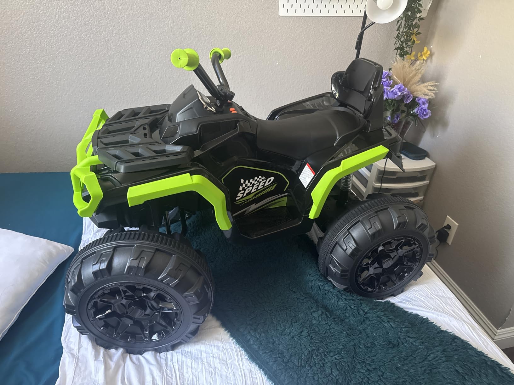 Hikiddo Spider 12V Kid ATV, Electric ATV 4 Wheeler for Kid 3-6 w/LED Wheels customer photo 1