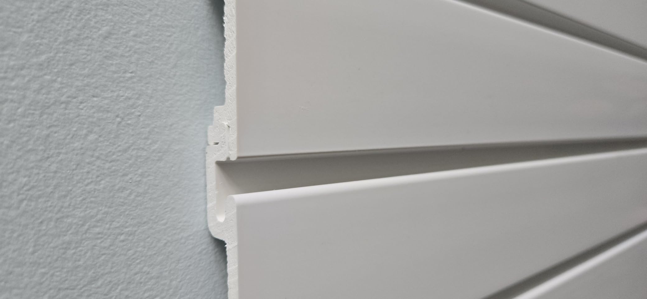 Ezlaino Slatwall 4 FT x 8 FT, PVC Slat Wall Paneling Garage Wall Organizer customer photo 1