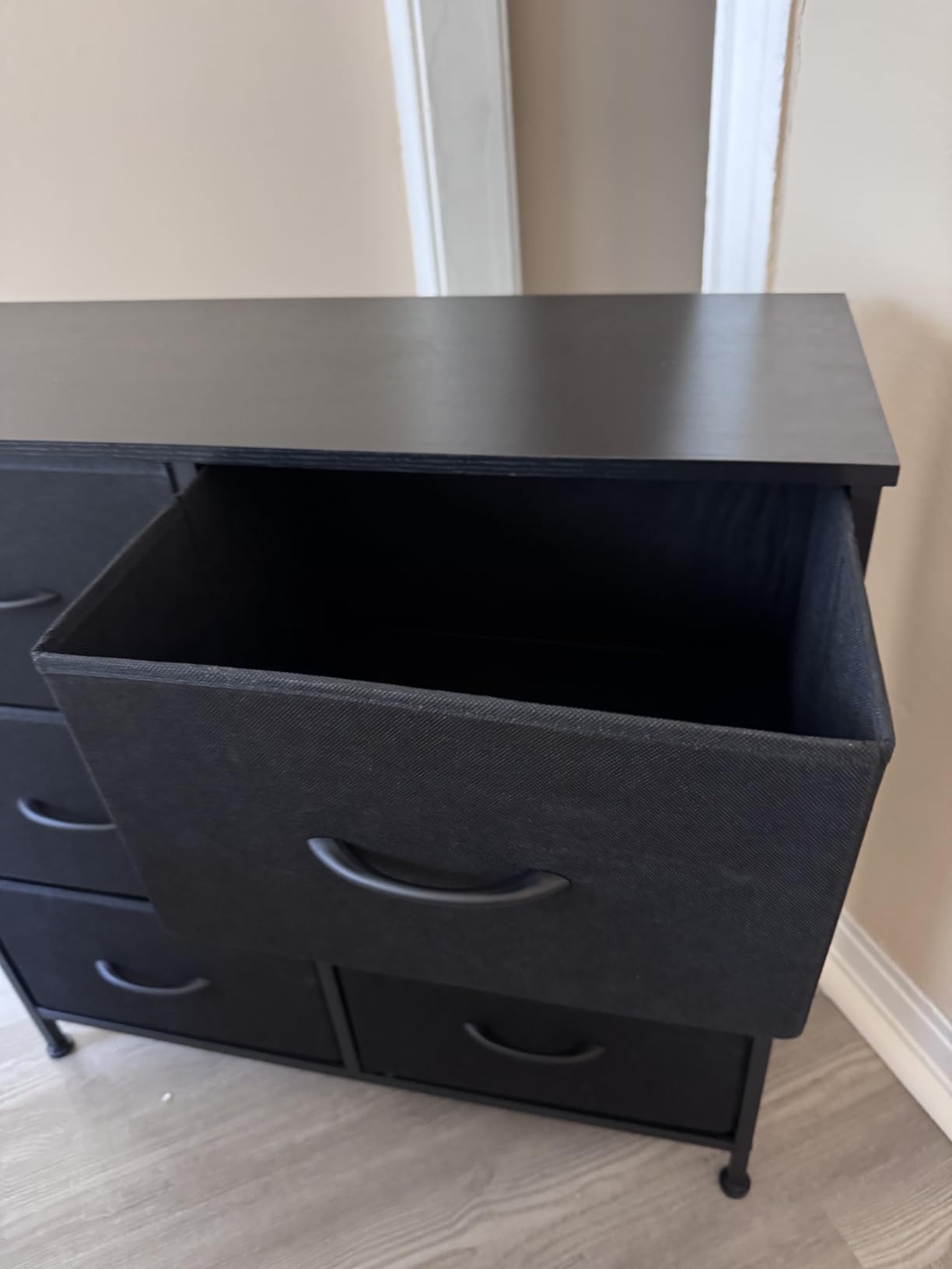 SONGMICS Dresser for Bedroom, Wide Dresser with 9 Fabric Drawers customer photo 1