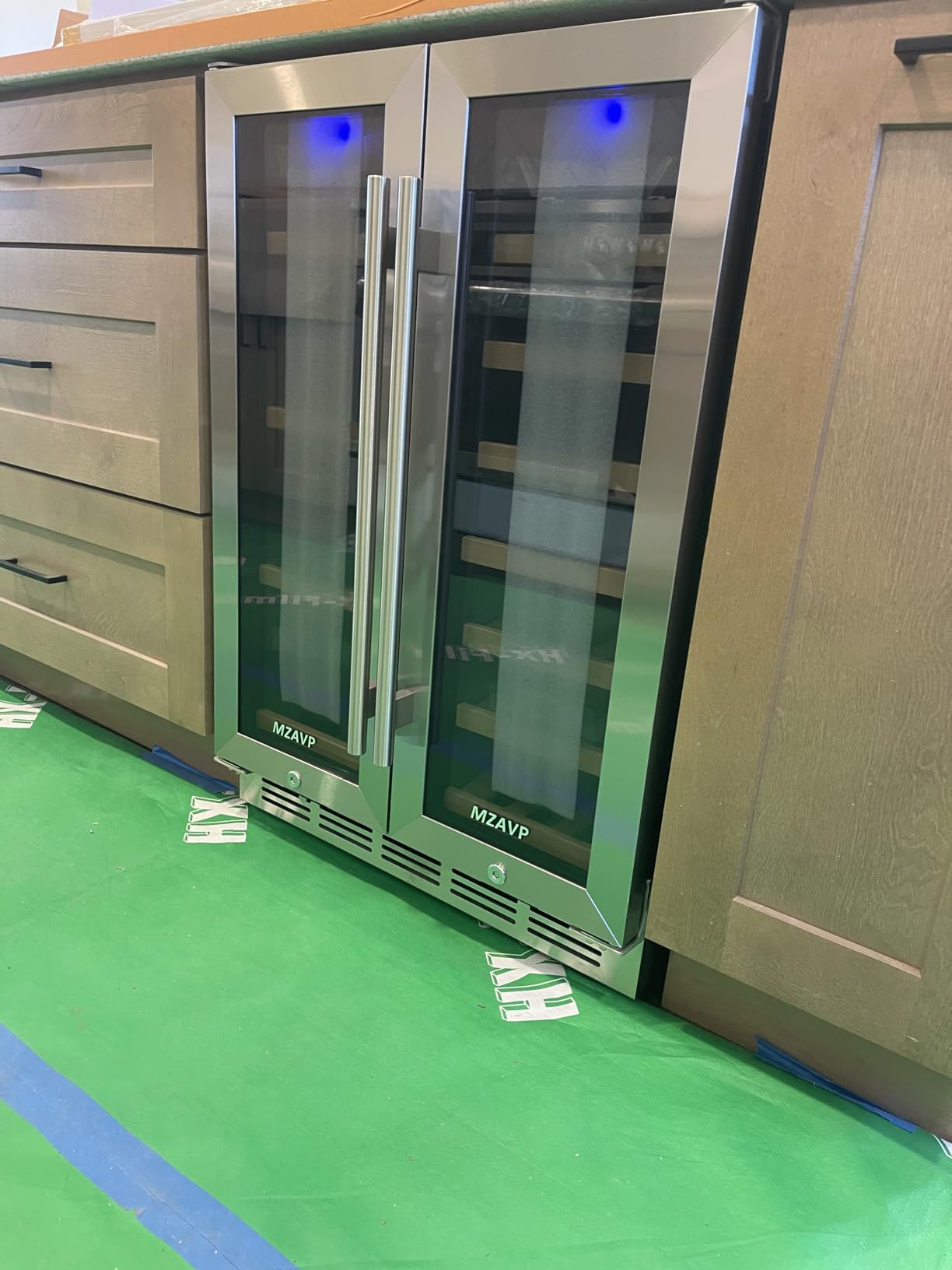 24 Inch Double Drawer Fridge, Stainless Steel Outdoor Beverage Refrigerator for Patio and Kitchen, Freestanding or Built-In, Mobile Grid Organizer, Home and Commercial Use customer photo 2