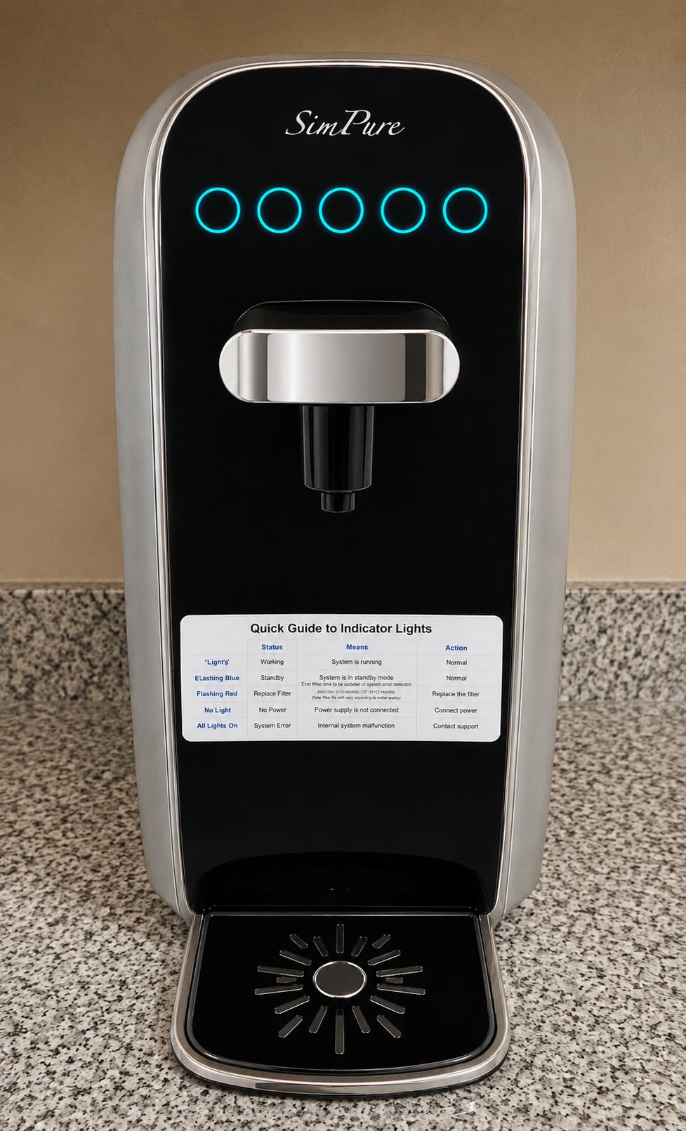SimPure Y7T-A Countertop Reverse Osmosis Water Filter, 5 Stage Mineral RO customer photo 2