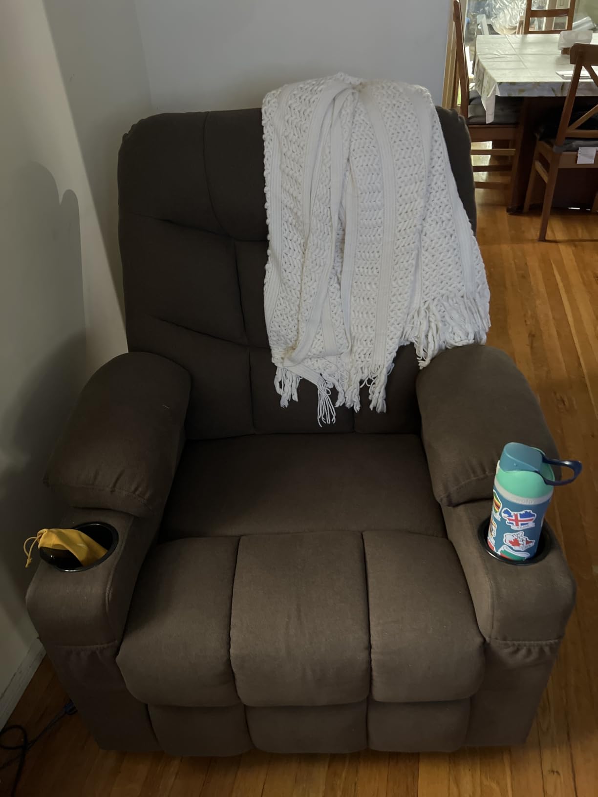 MCombo Power Lift Recliner for Elderly, Fabric R7399(Dark Gray, Large-Wide) customer photo 1
