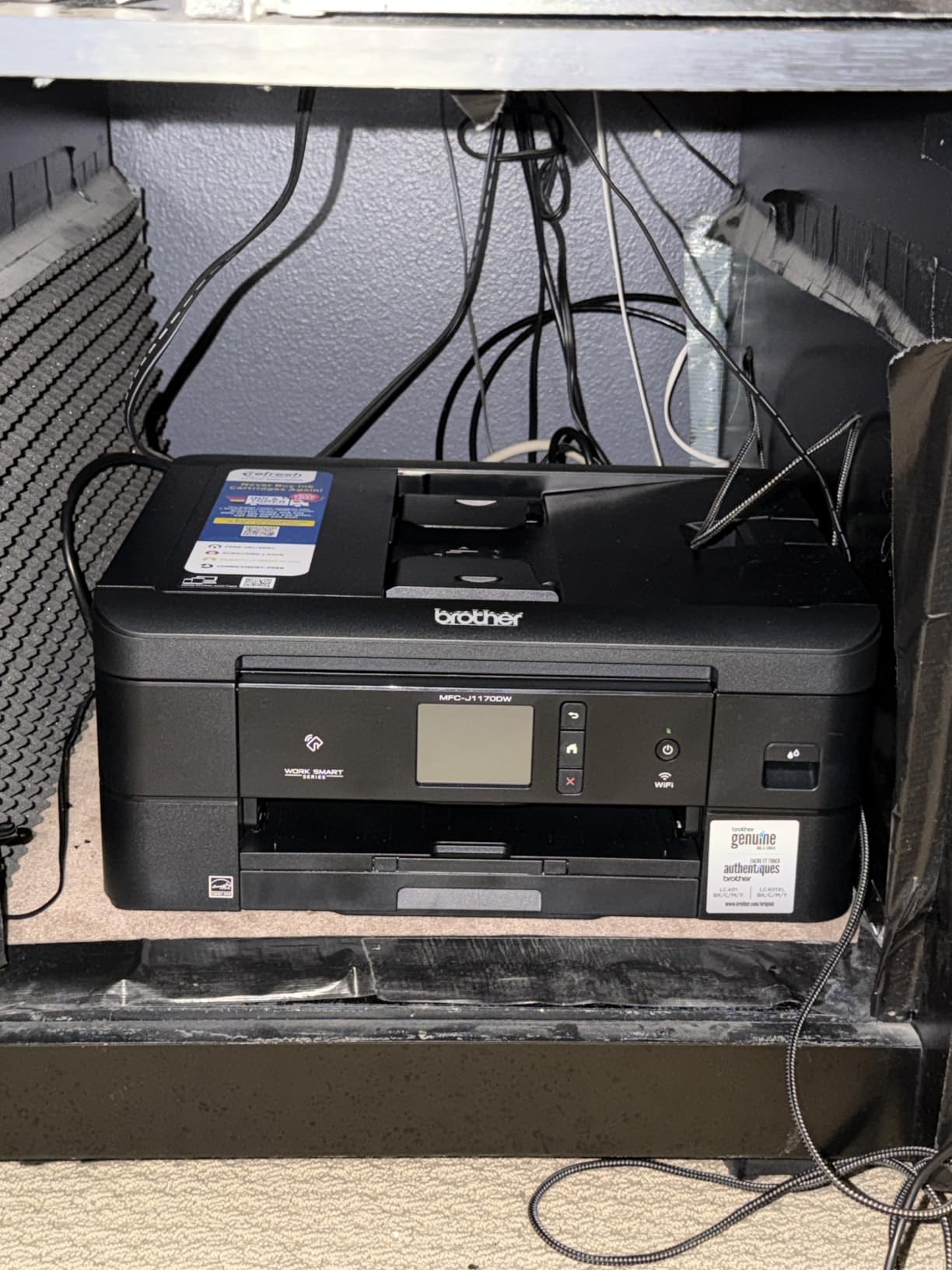 Brother Work Smart 1410 Wireless Color Inkjet All-in-One Printer with 2.7” Touchscreen and Automatic Duplex Printing | Includes Refresh Subscription Trial(1) (MFC-J1410DW) customer photo 1